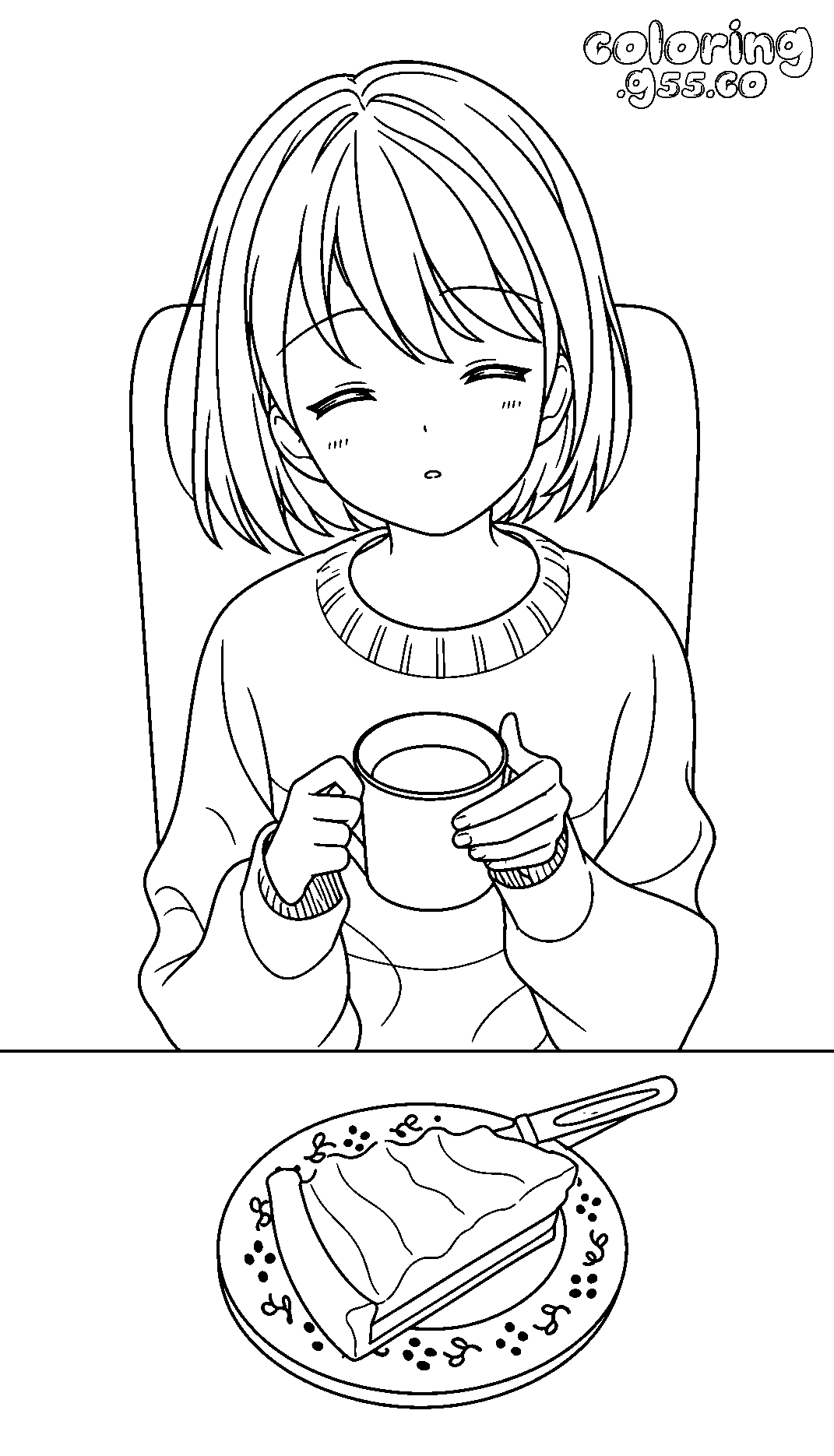 cute frisk pie undertale line art