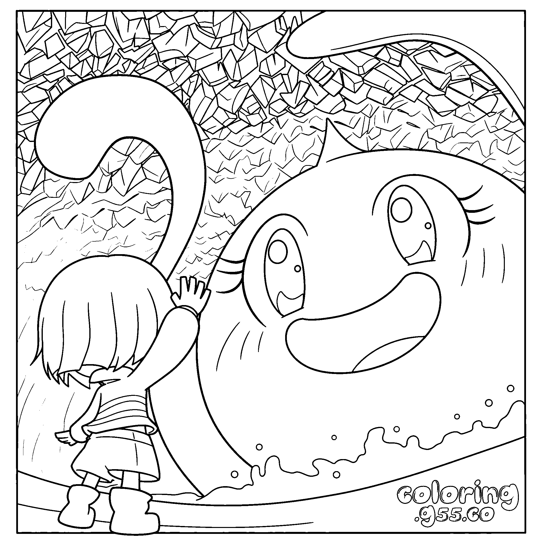 frisk and onionsan undertale line art