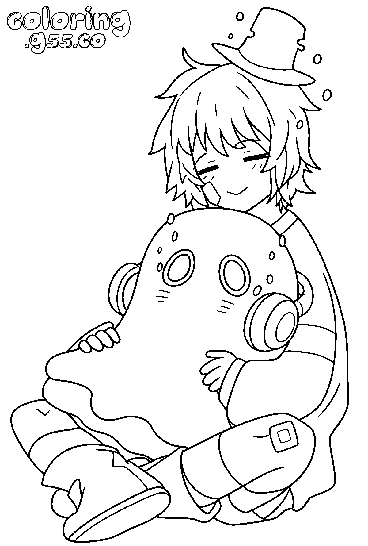 undertale frisk and napstablook line art
