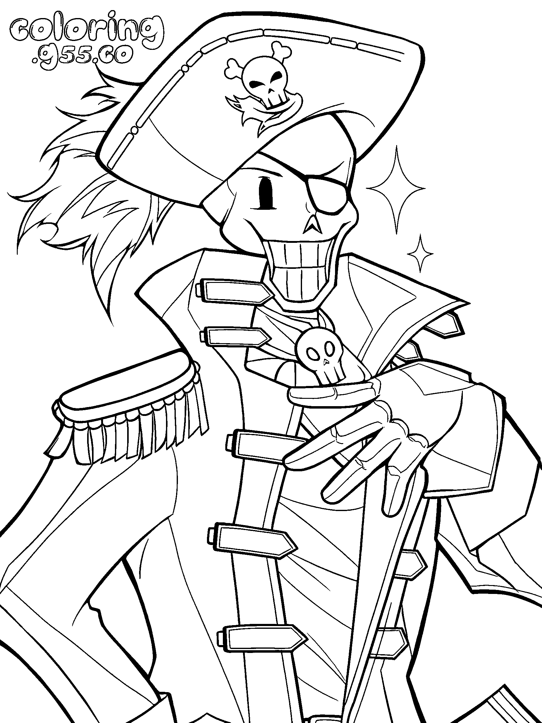 pirate papyrus undertale line art