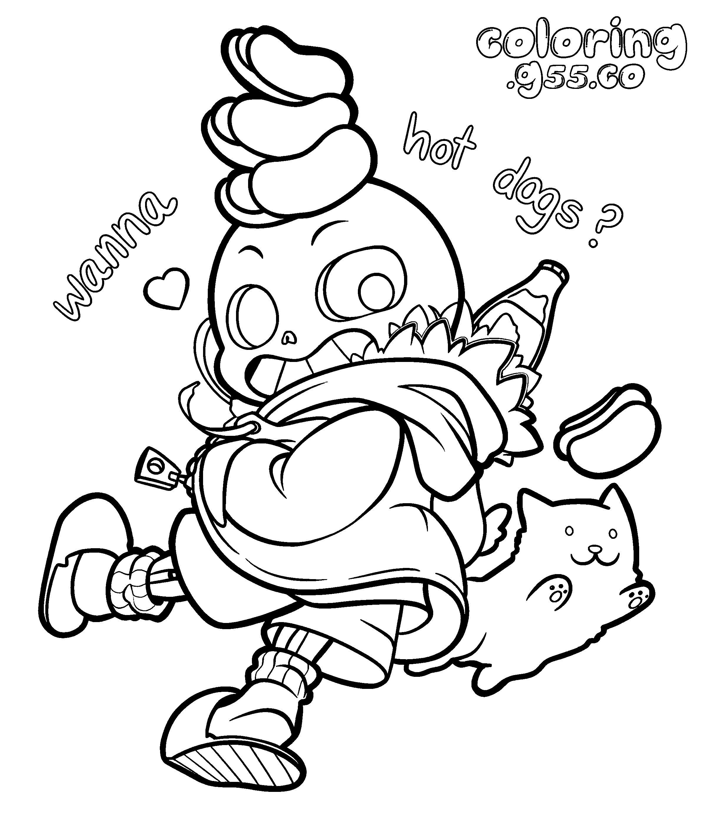 sans hot dogs undertale line art