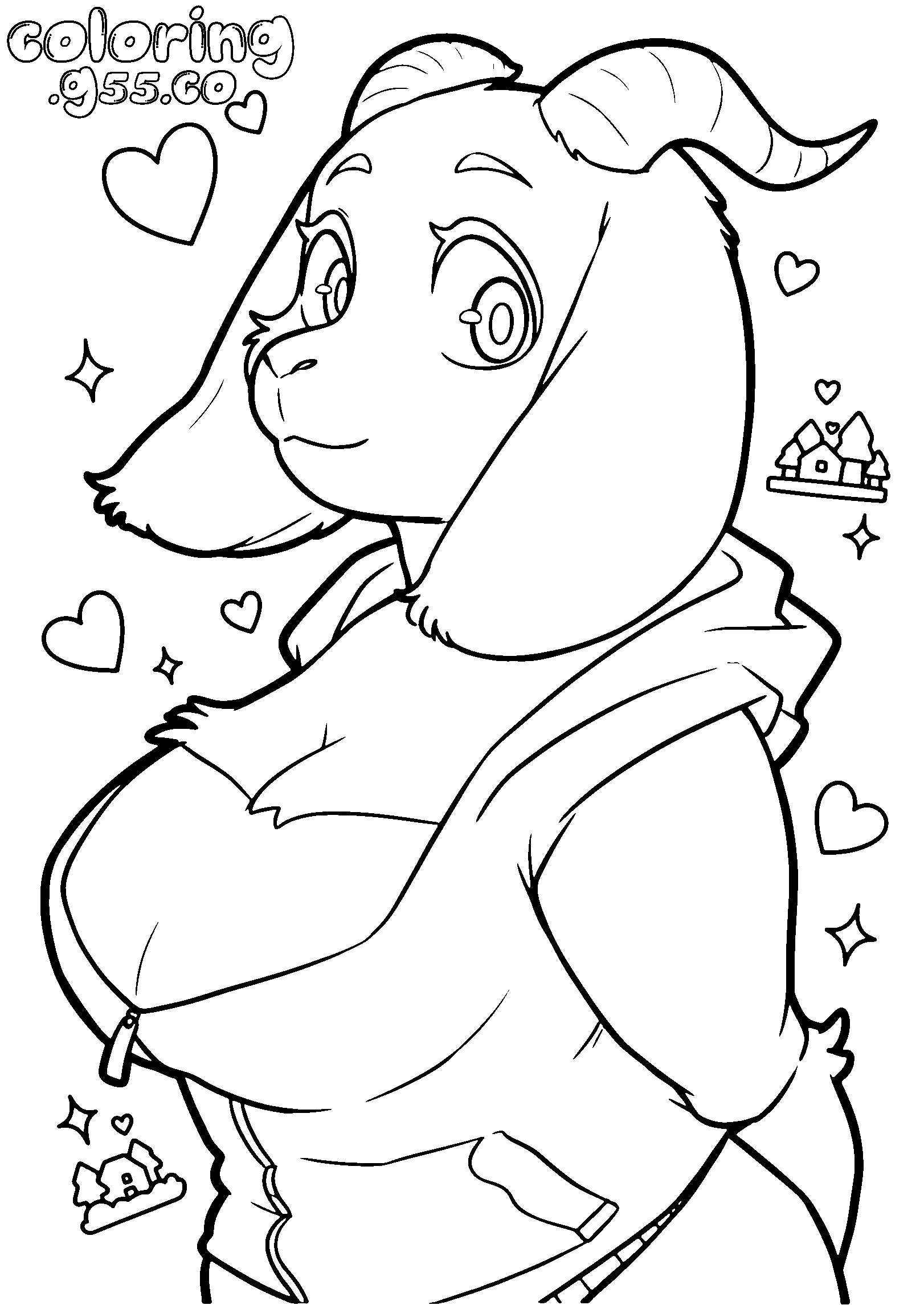 cute undertale toriel hoodie line art