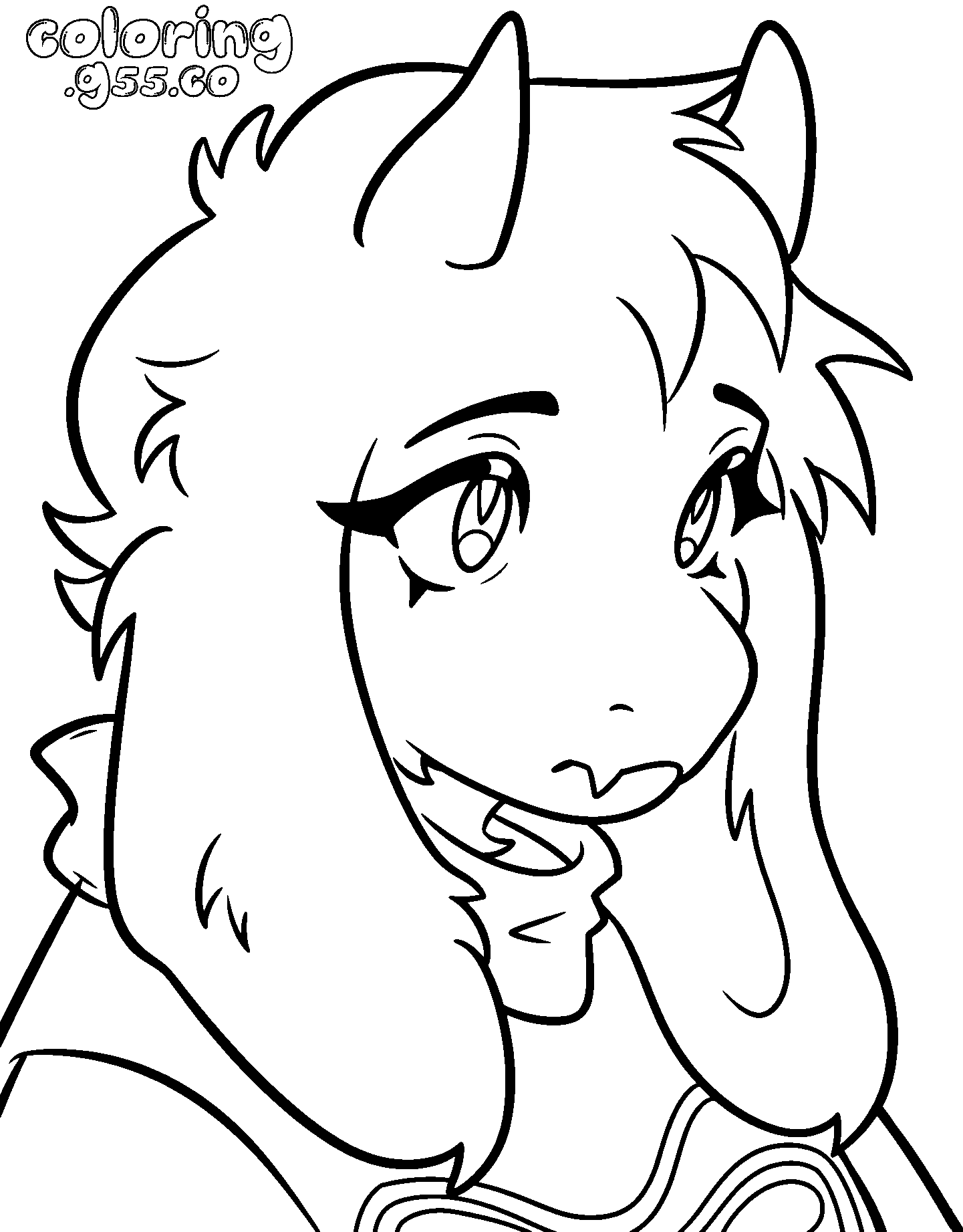 toriel portrait undertale line art