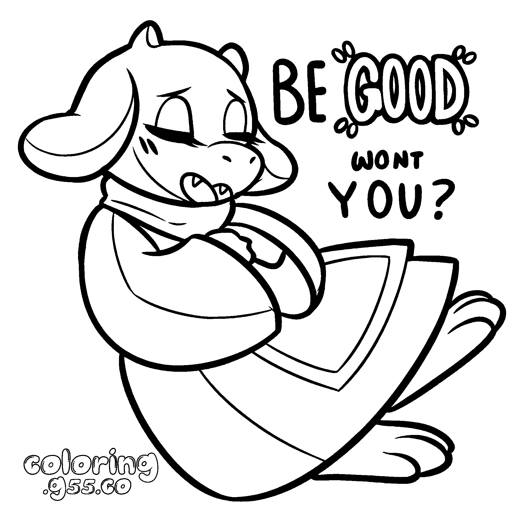 undertale toriel be good line art