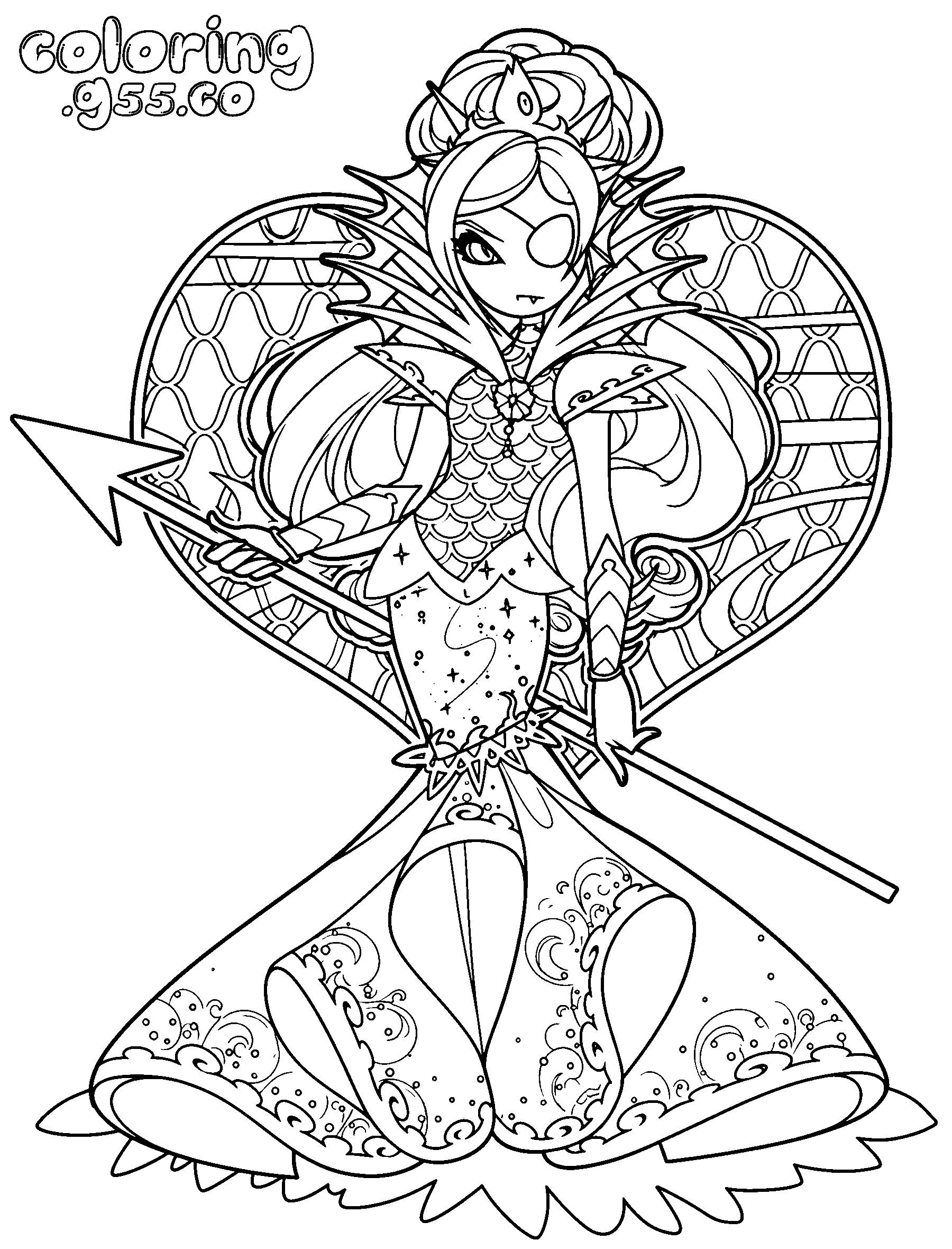 undyne princess dress undertale line art