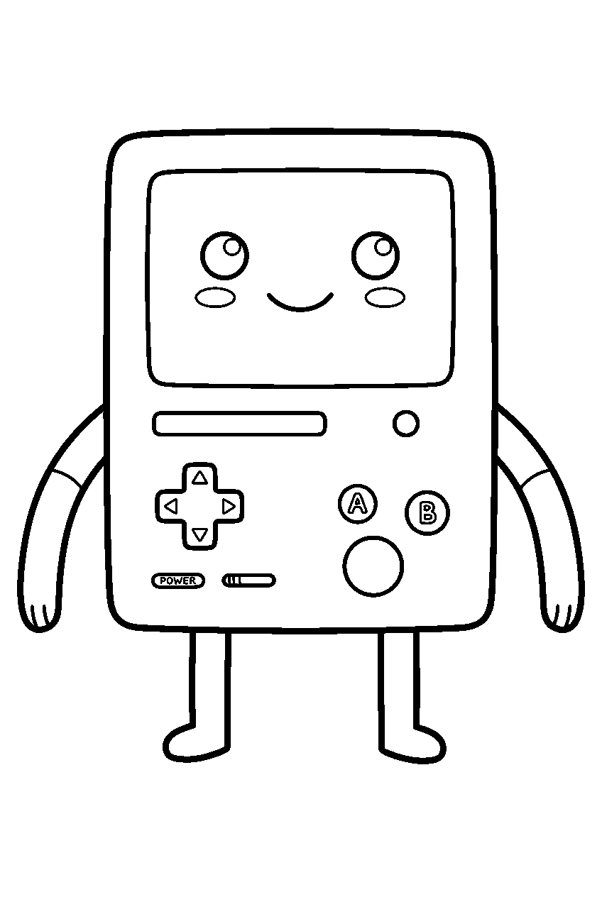 adventure time bmo line art