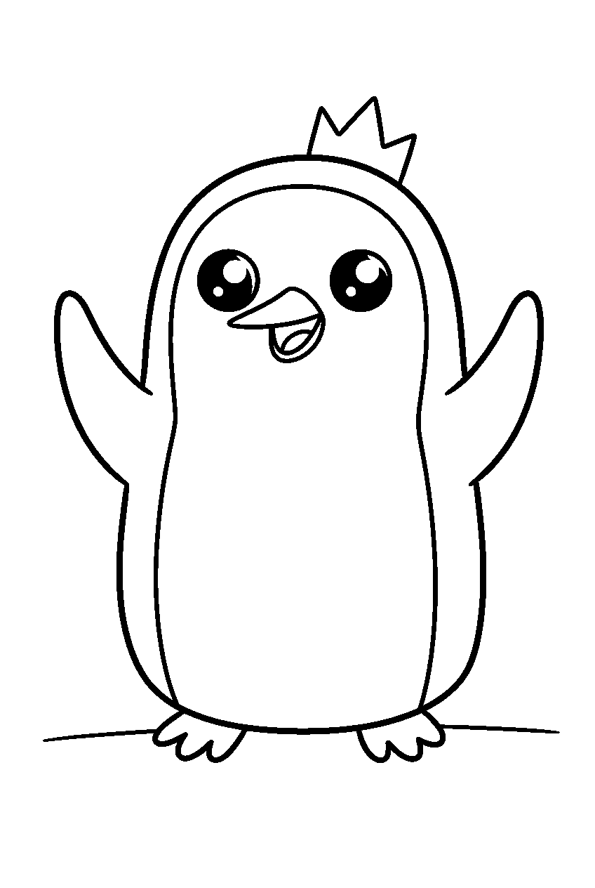 adventure time gunter line art