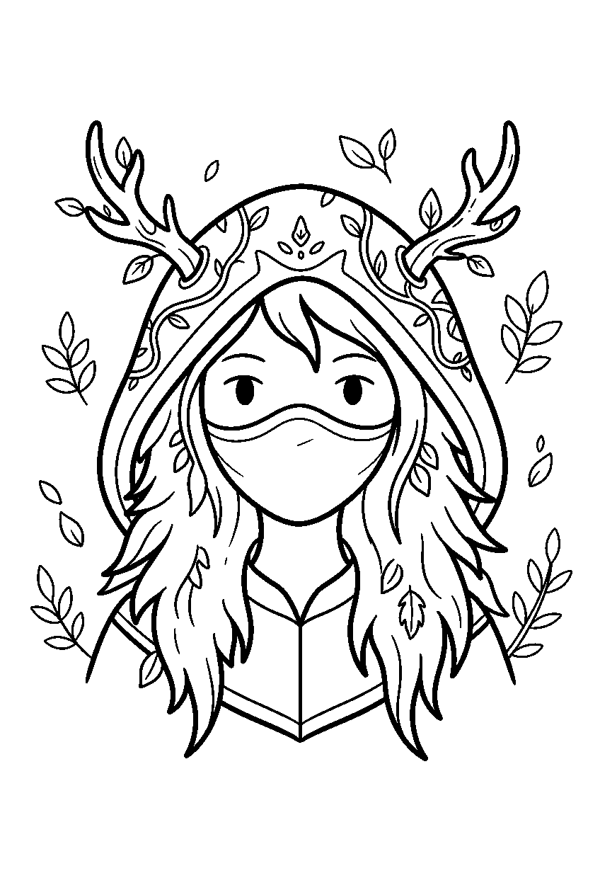 adventure time huntress wizard line art