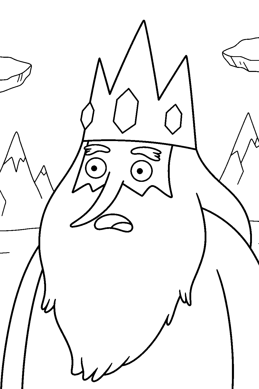 adventure time ice king line art