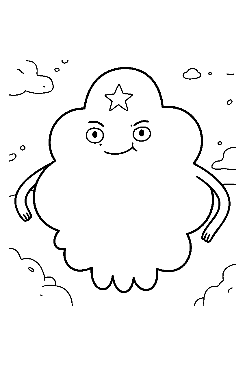 adventure time lumpy space princess line art