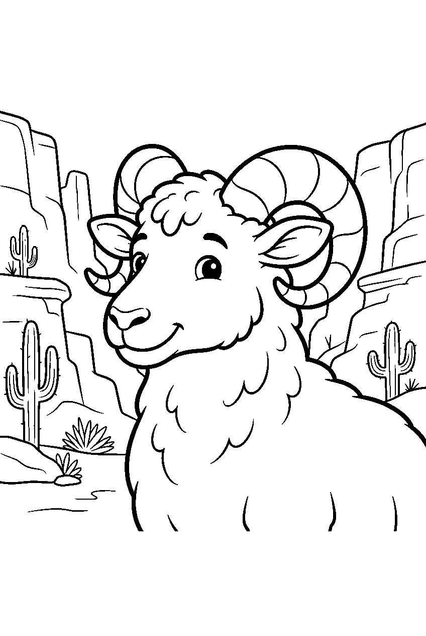 animals in canyon line art