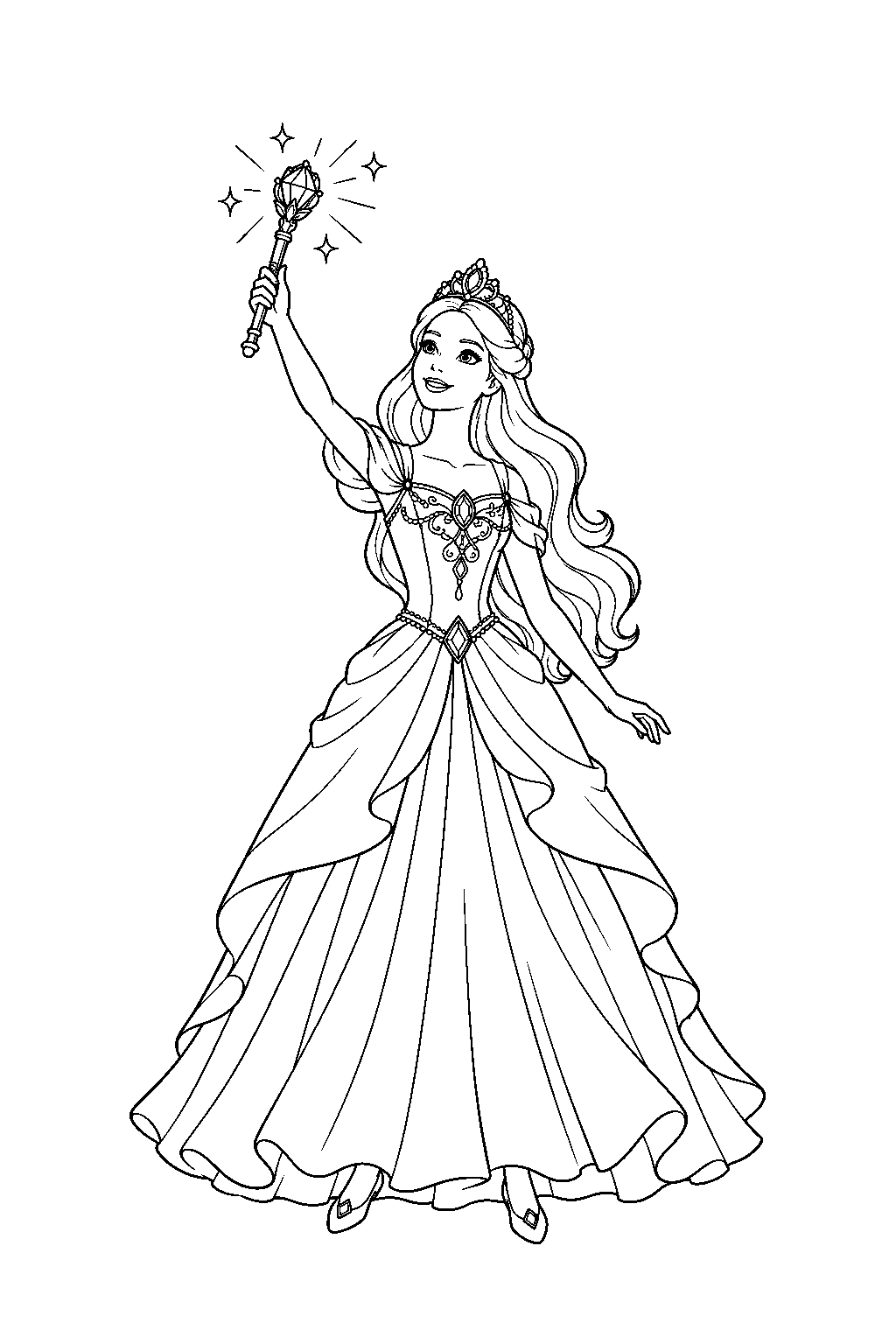 Free Printable Barbie as Odette Dancing with Prince Daniel Beneath the ...