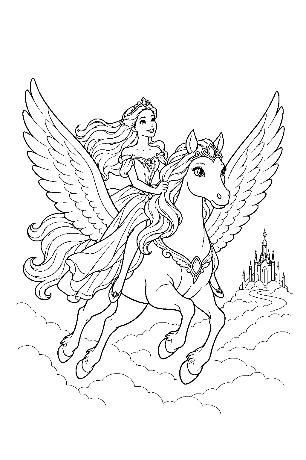 Free Printable Barbie as Odette Following Lila the Unicorn Into the ...
