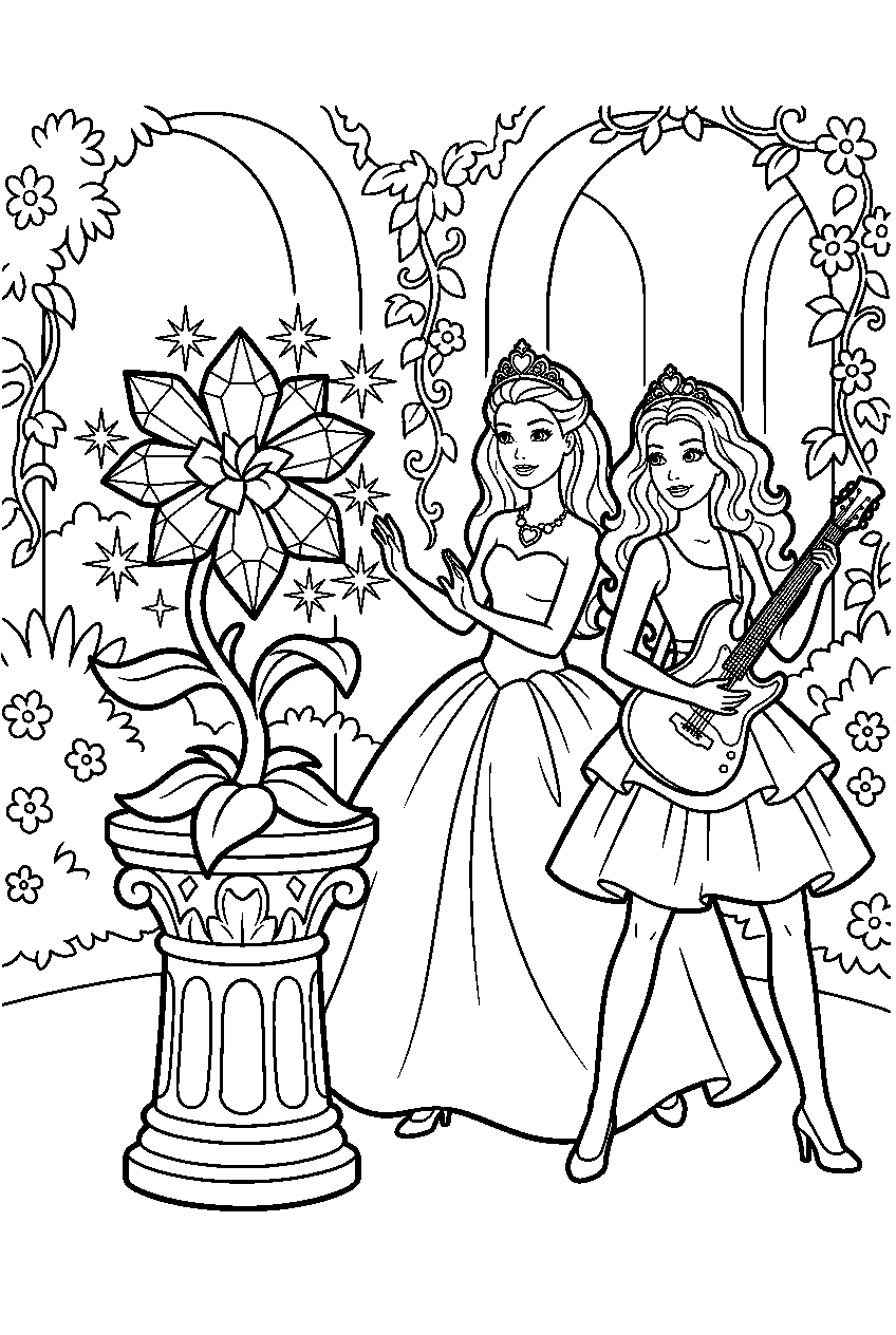 Free Printable Barbie as Odette Following Lila the Unicorn Into the ...