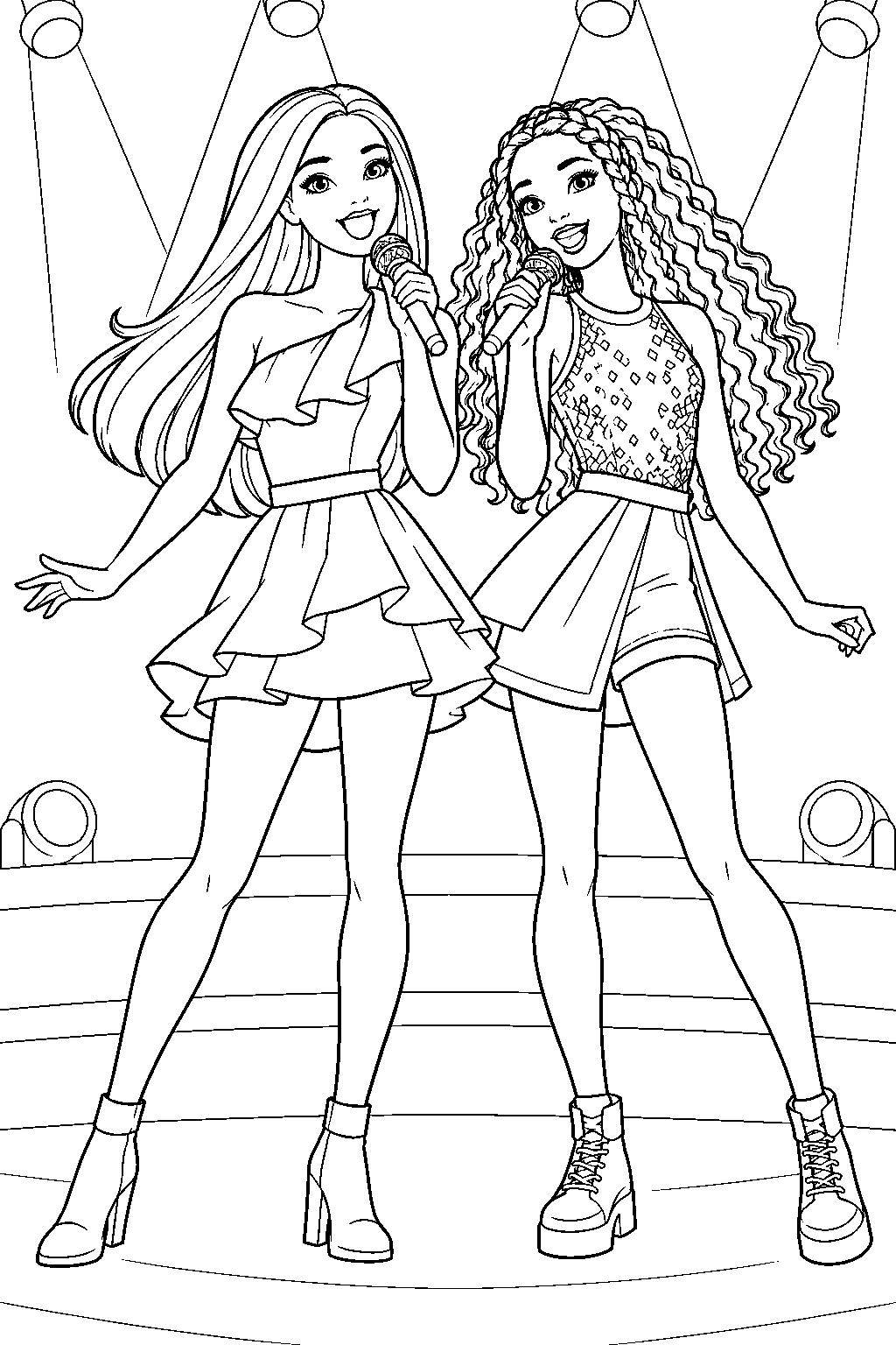 Free Printable Barbie Baker Wearing a Chef Hat and Apron While ...