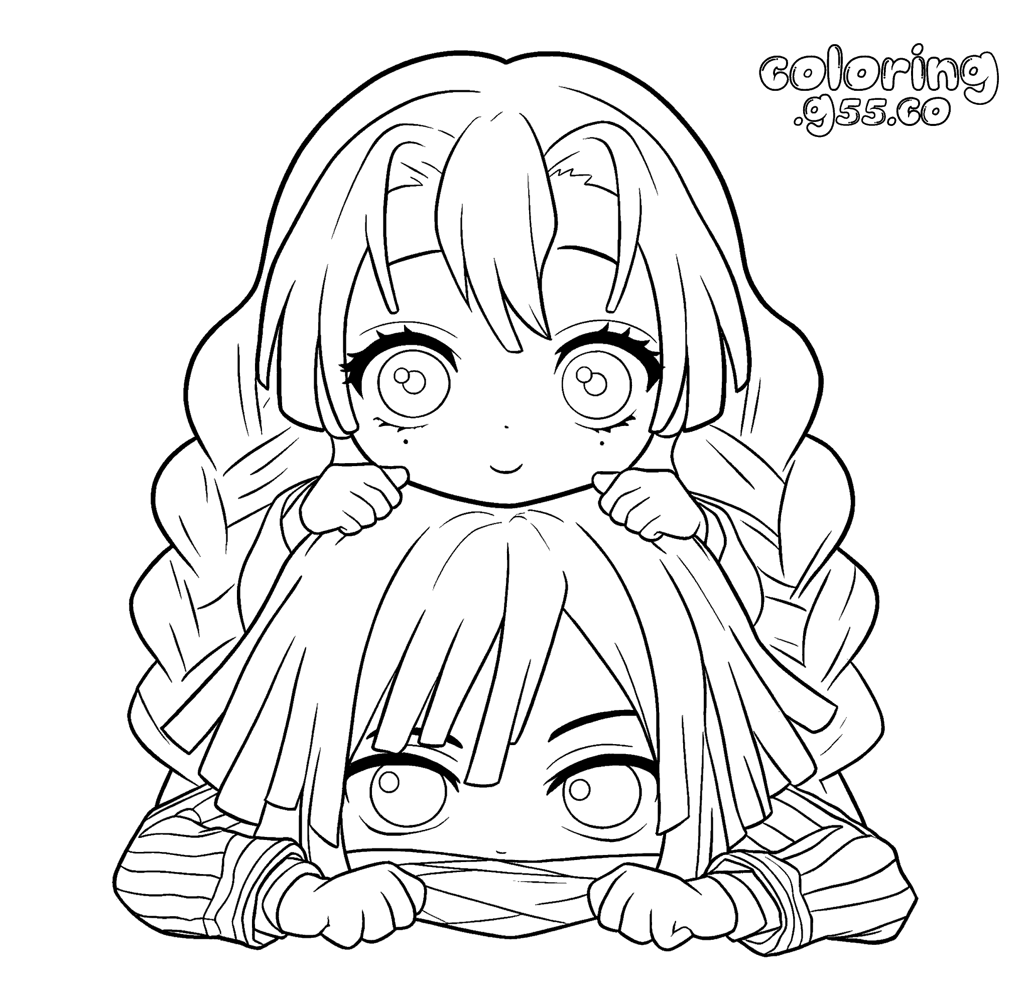 demon slayer obanai and mitsuri chibi