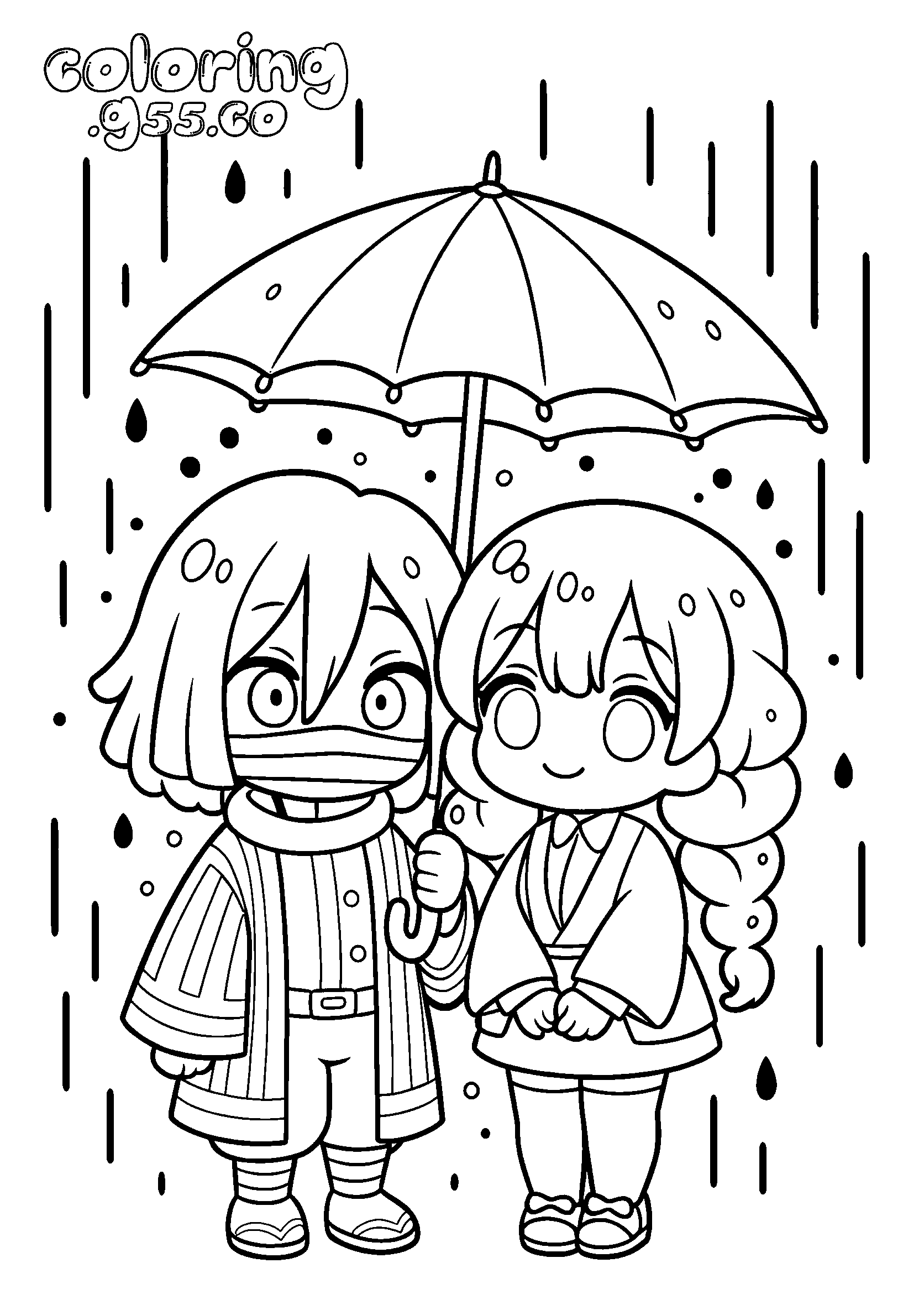 demon slayer obanai and mitsuri chibi kawaii page