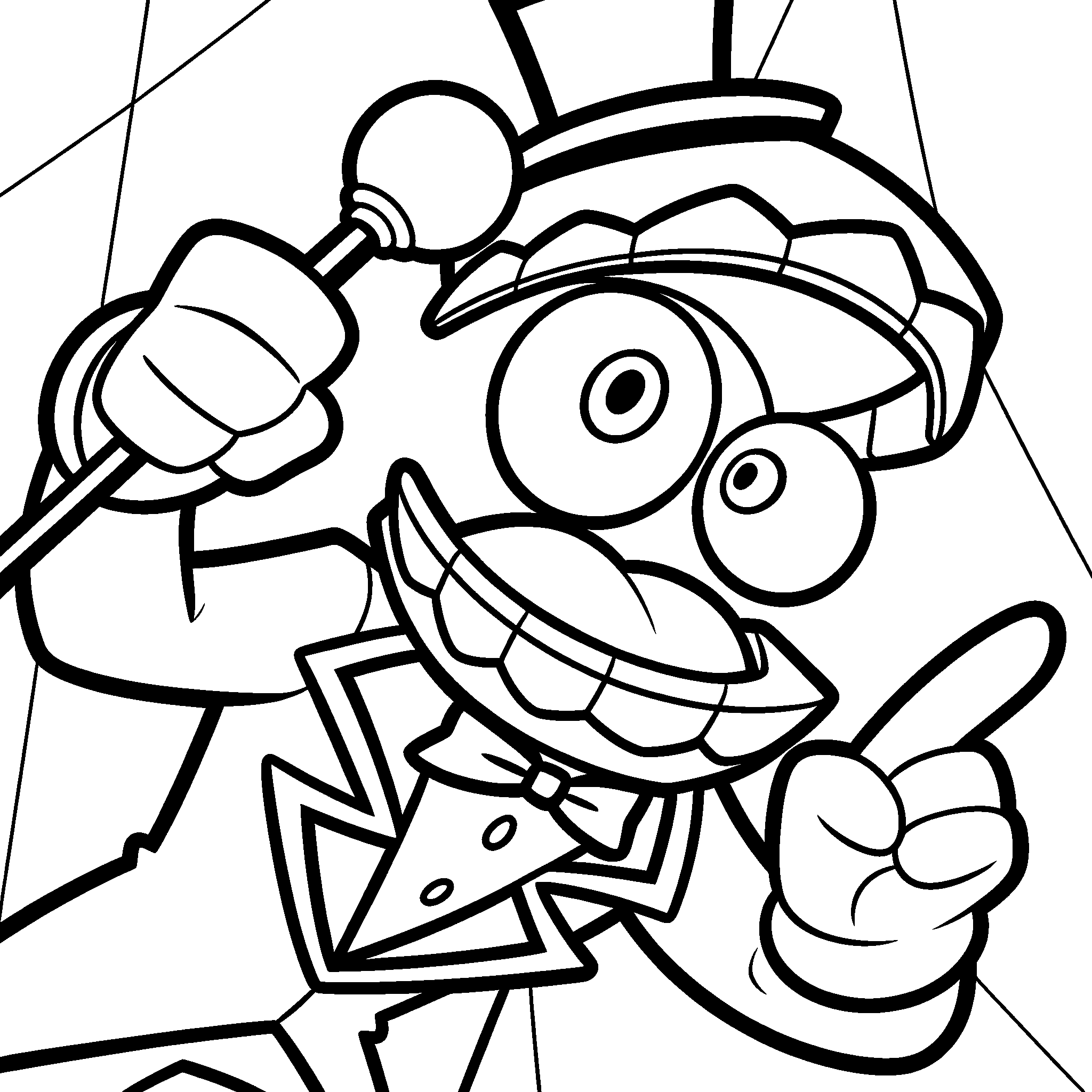 caine ringmaster the amazing digital circus line art