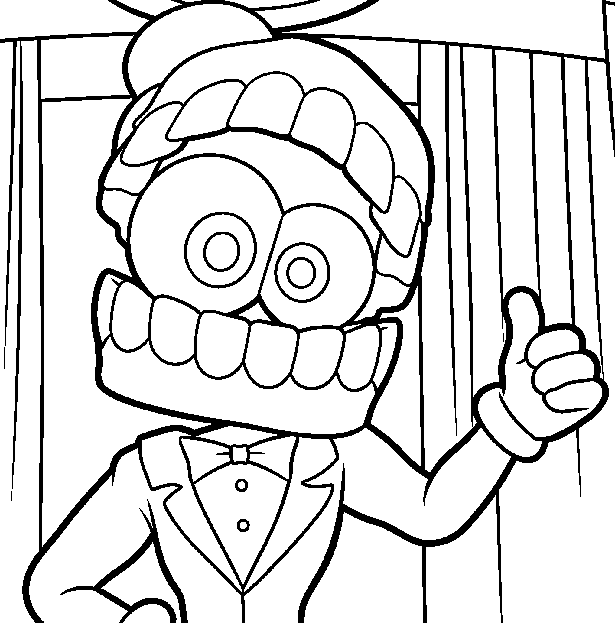 caine the eccentric ringmaster the amazing digital circus line art
