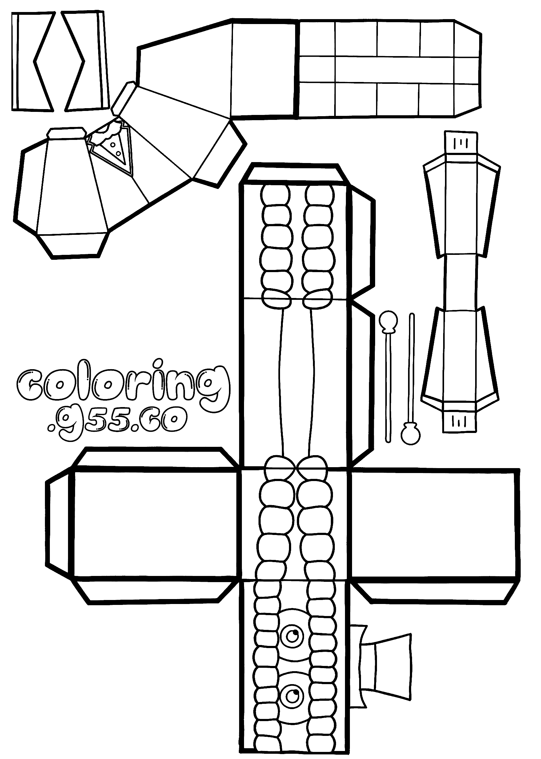 caine paper craft toy block cutout for kids tadc the amazing digital circus line art
