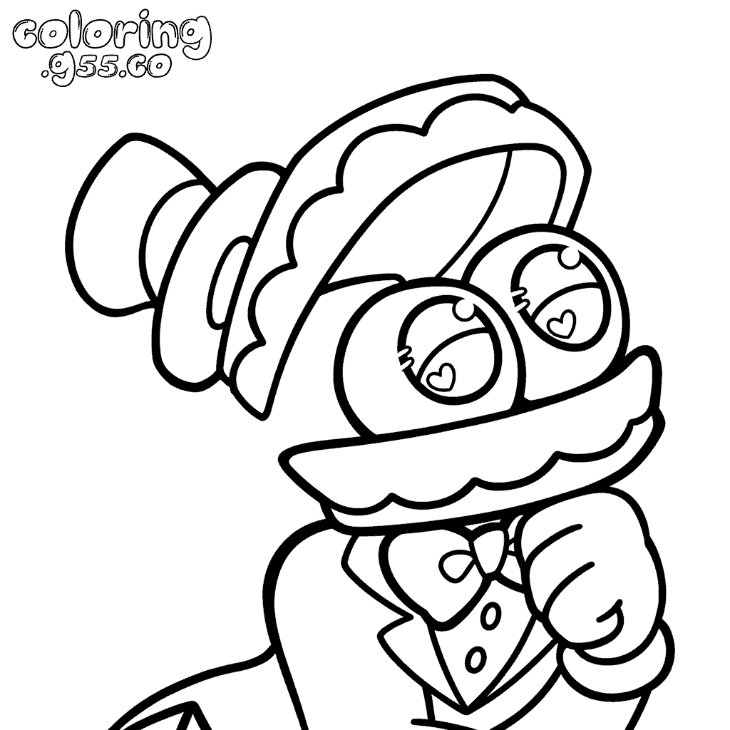 tadc caine kawaii chibi page for kids