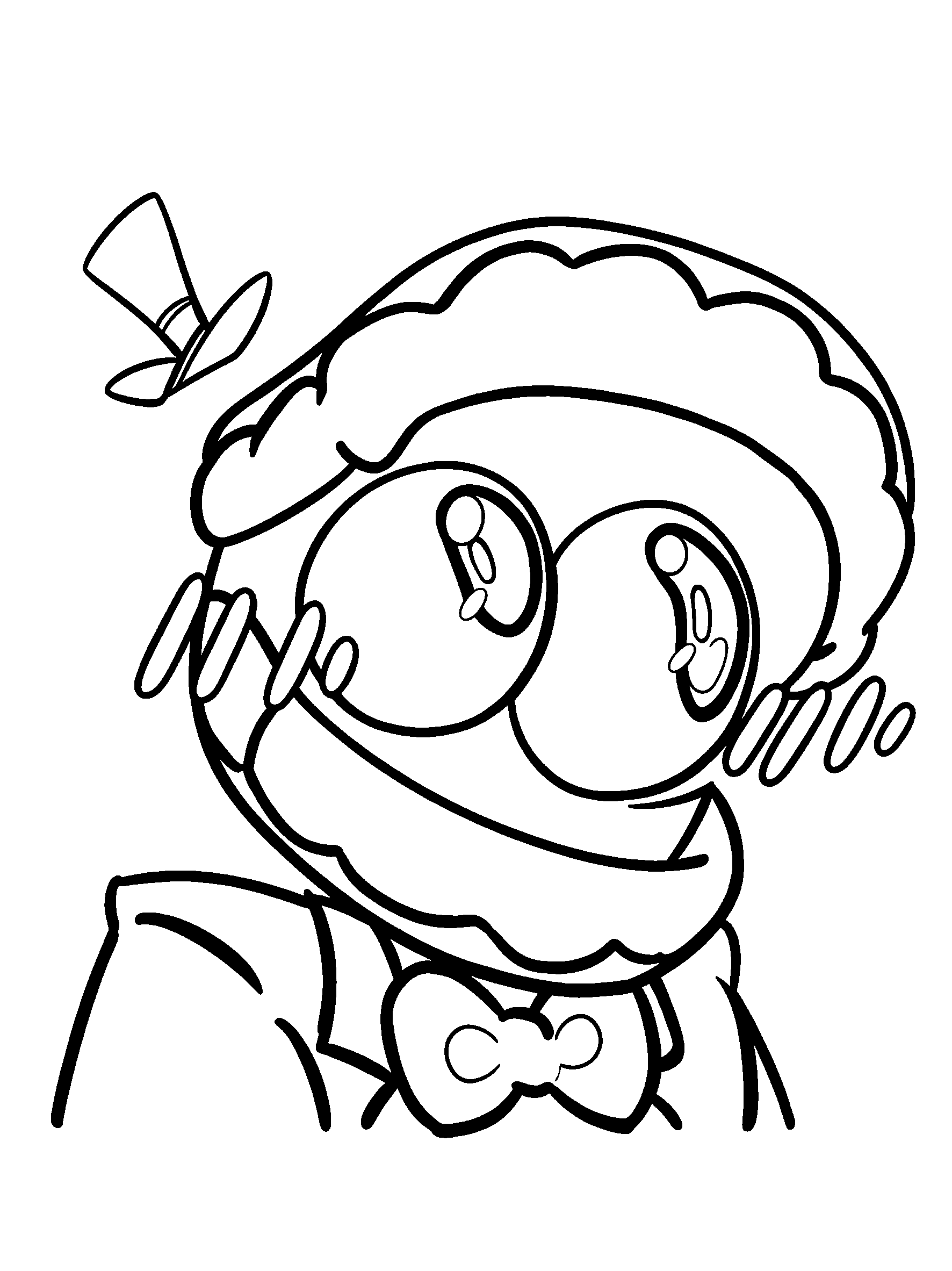 shy caine blushing the amazing digital circus line art
