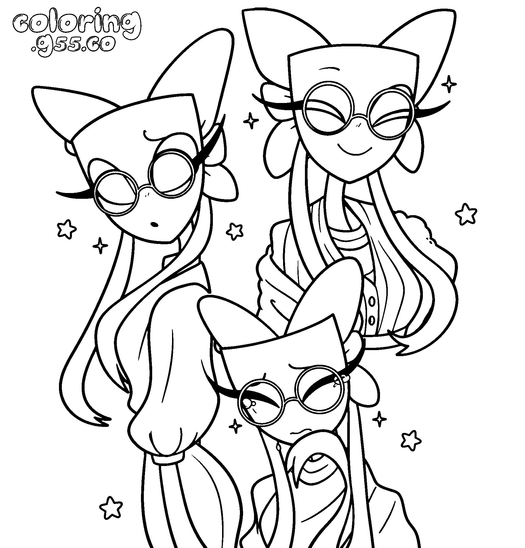 tadc gangle fashion glasses line art