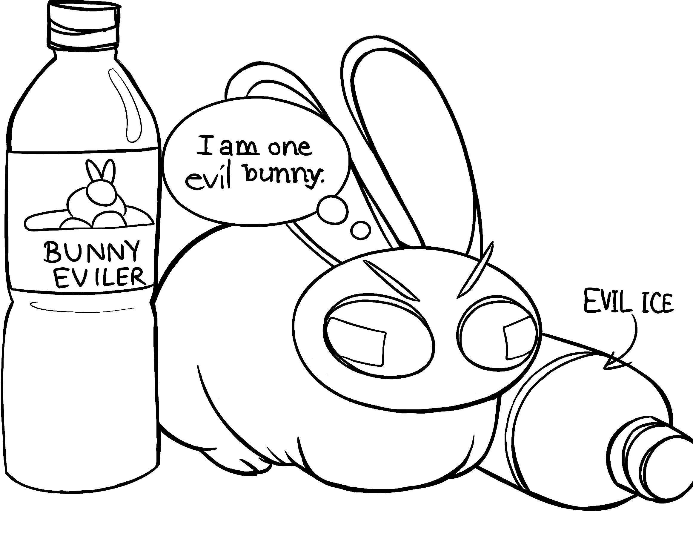 evil bunny jax meme tadc the amazing digital circus line art