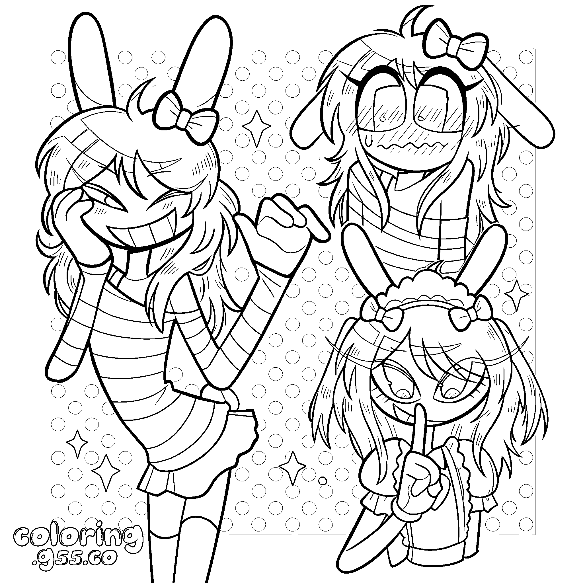 female jax genderbend chibi expressions for kids tadc the amazing digital circus line art