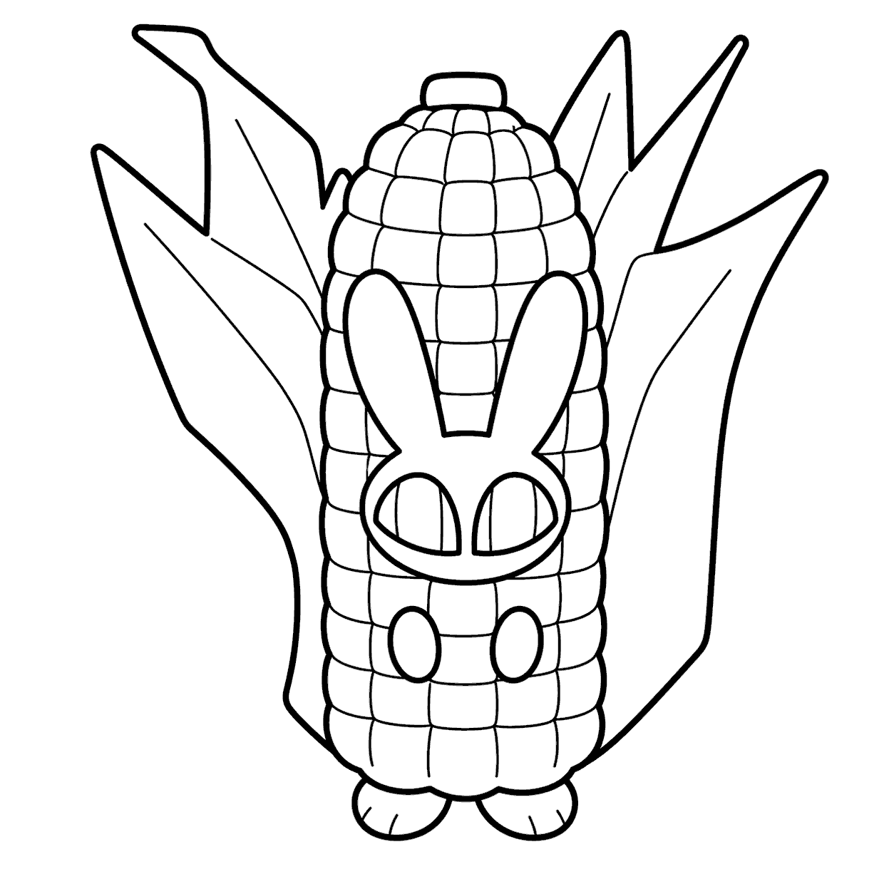 jax corn vegetable costume for kids tadc the amazing digital circus line art