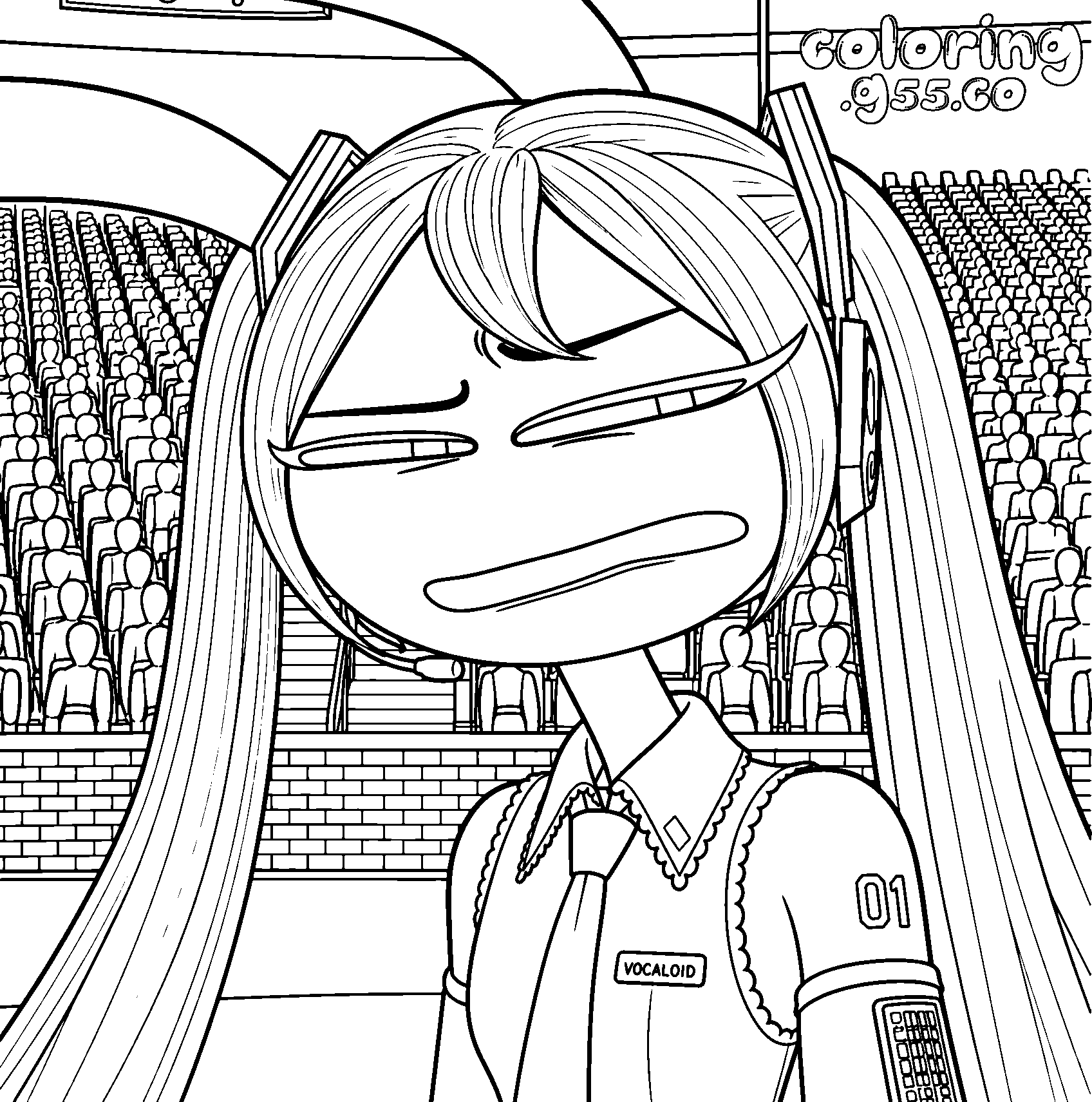 jax hatsune miku crossover line art