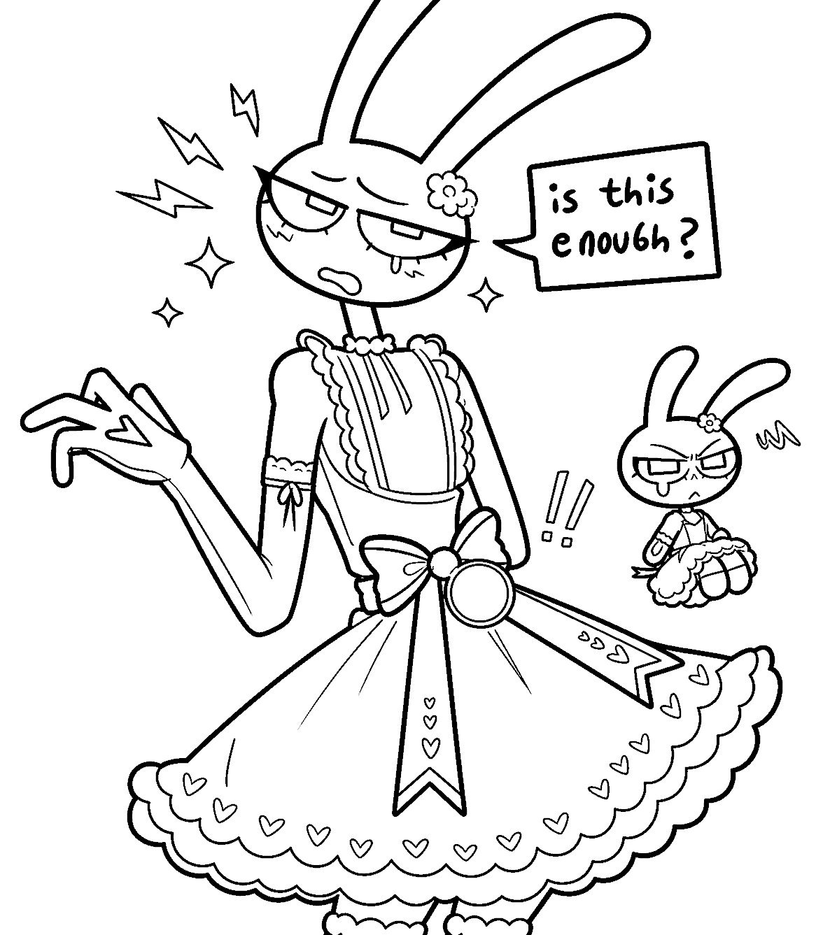 jax lolita dress crossdressing meme for kids tadc the amazing digital circus line art