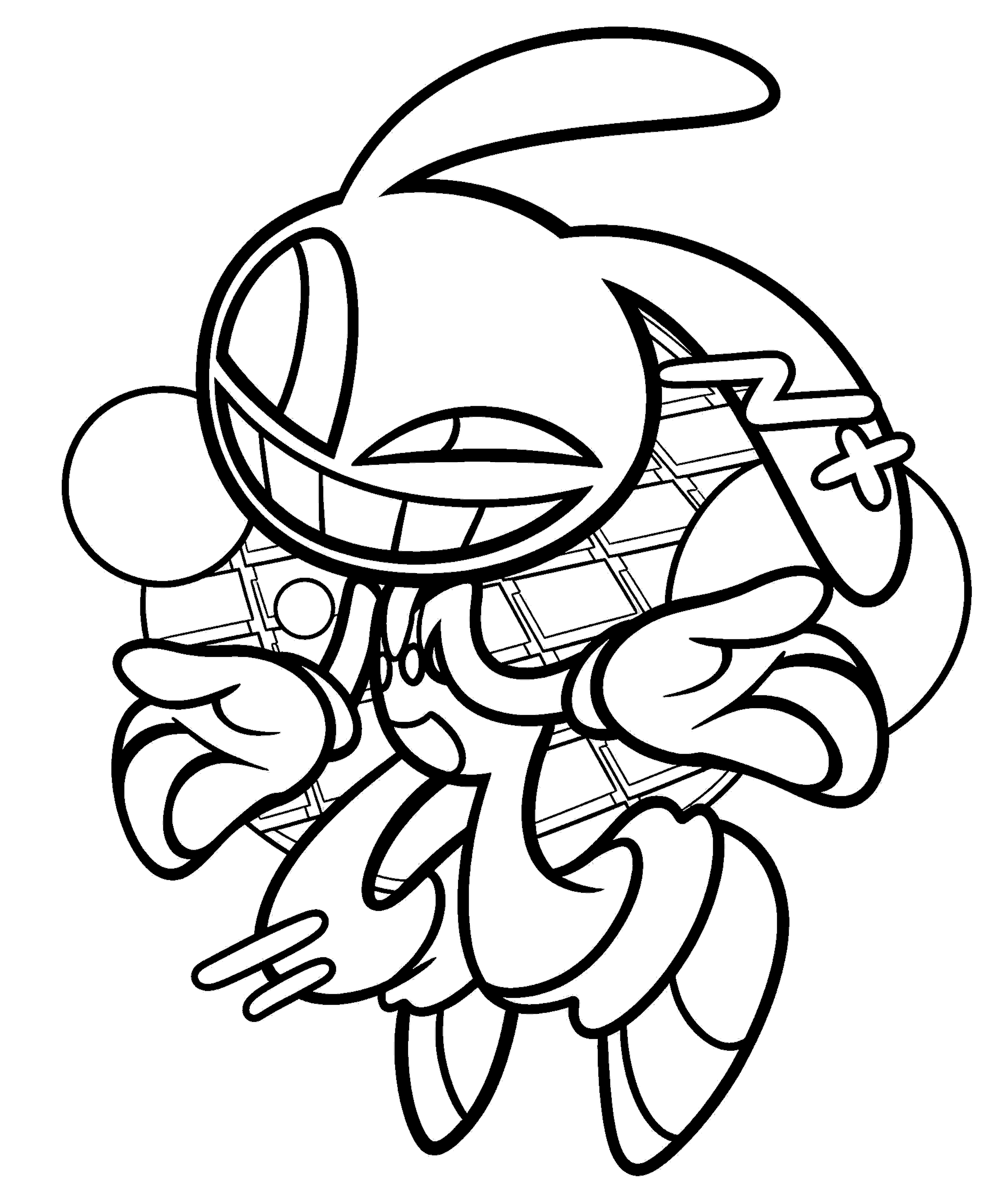 jax neon grid jump for kids tadc the amazing digital circus line art