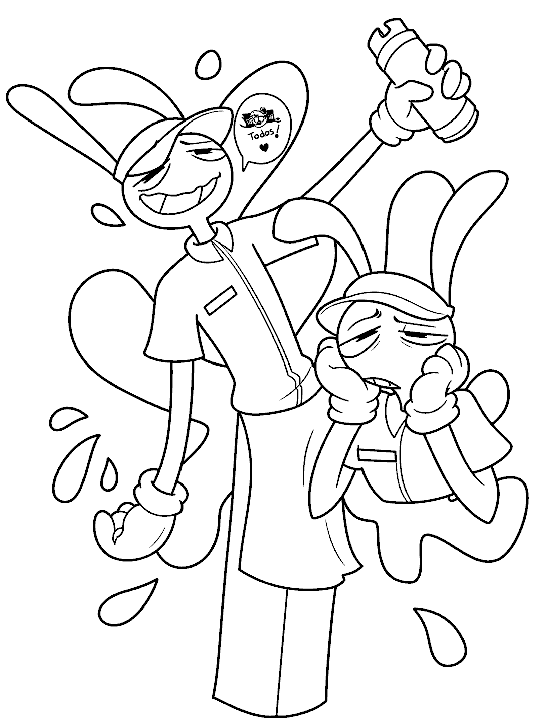 jax restaurant workers uniform for kids tadc the amazing digital circus line art