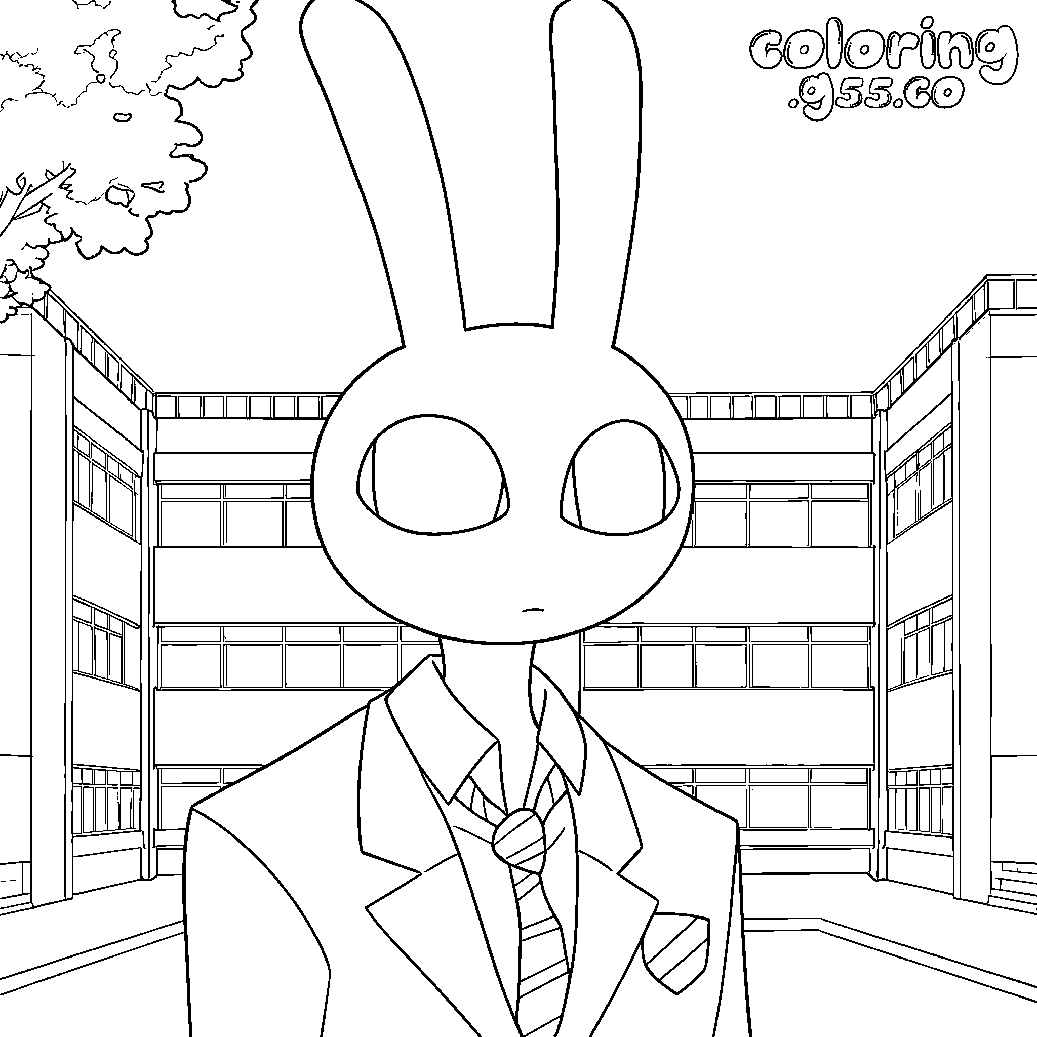 jax school uniform high school building yard for kids tadc the amazing digital circus line art