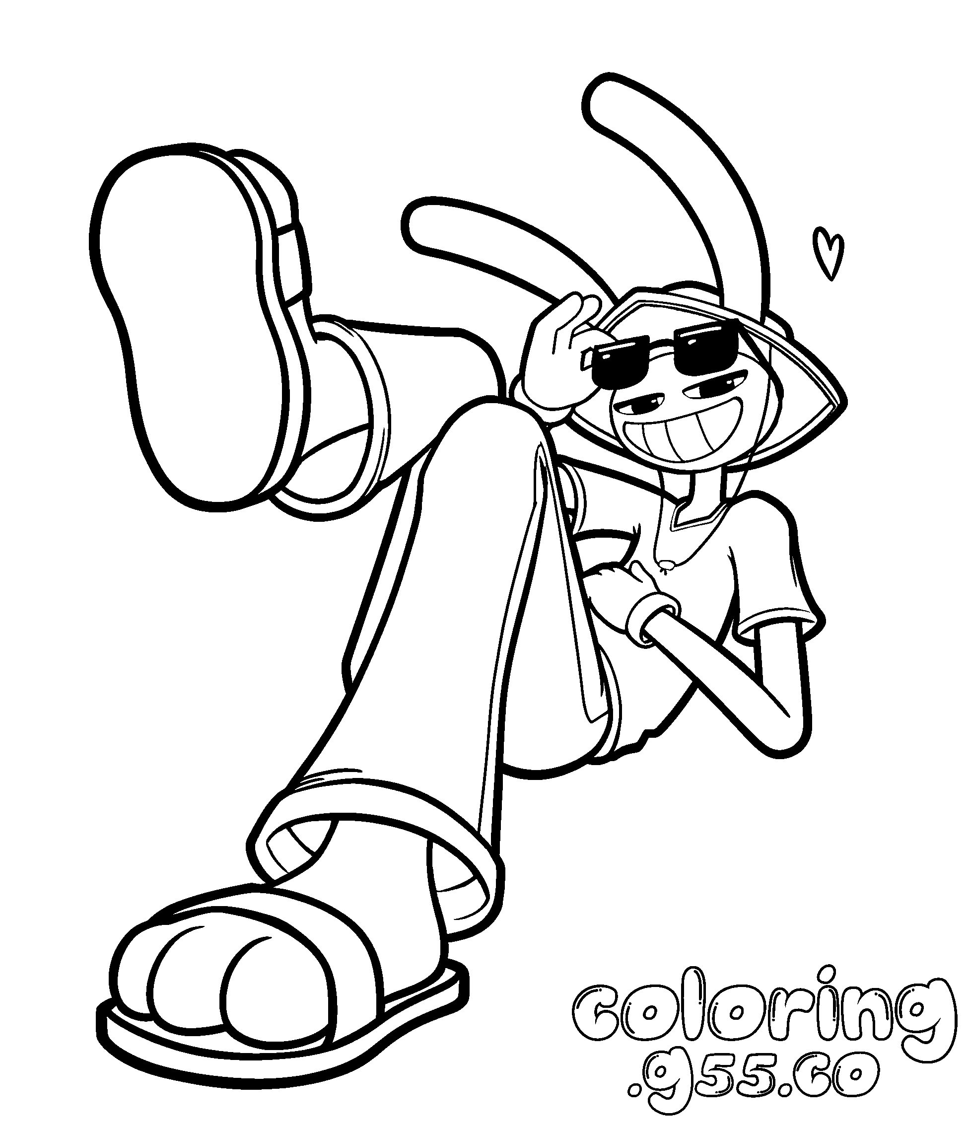 jax summer vacation look for kids tadc the amazing digital circus line art