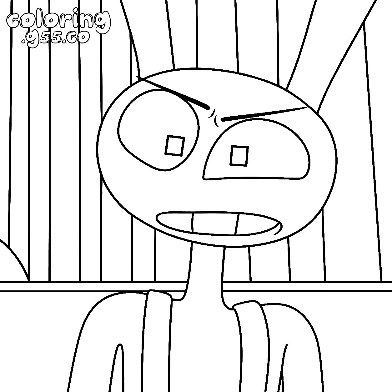 tadc jax angry glare line art
