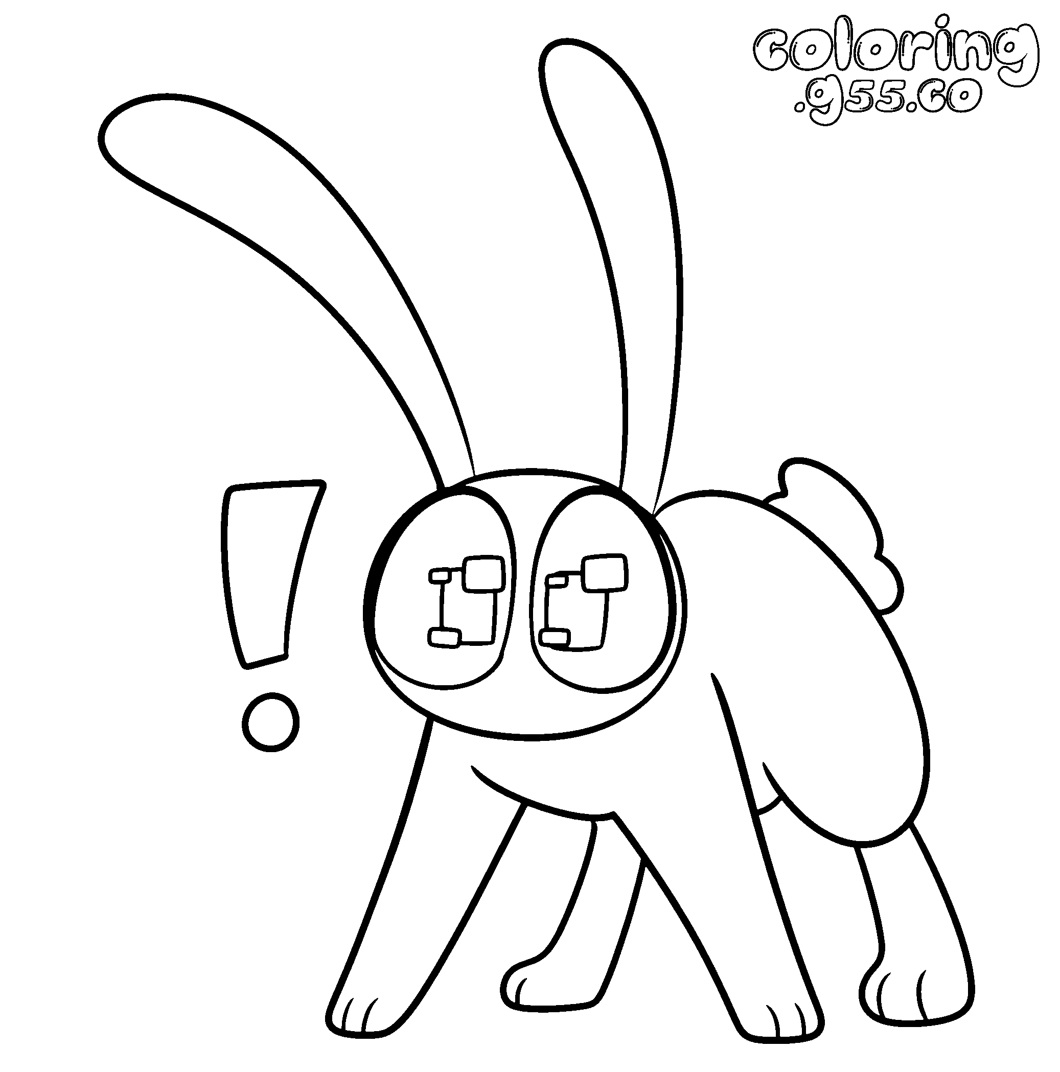 tadc jax four legged rabbit form line art