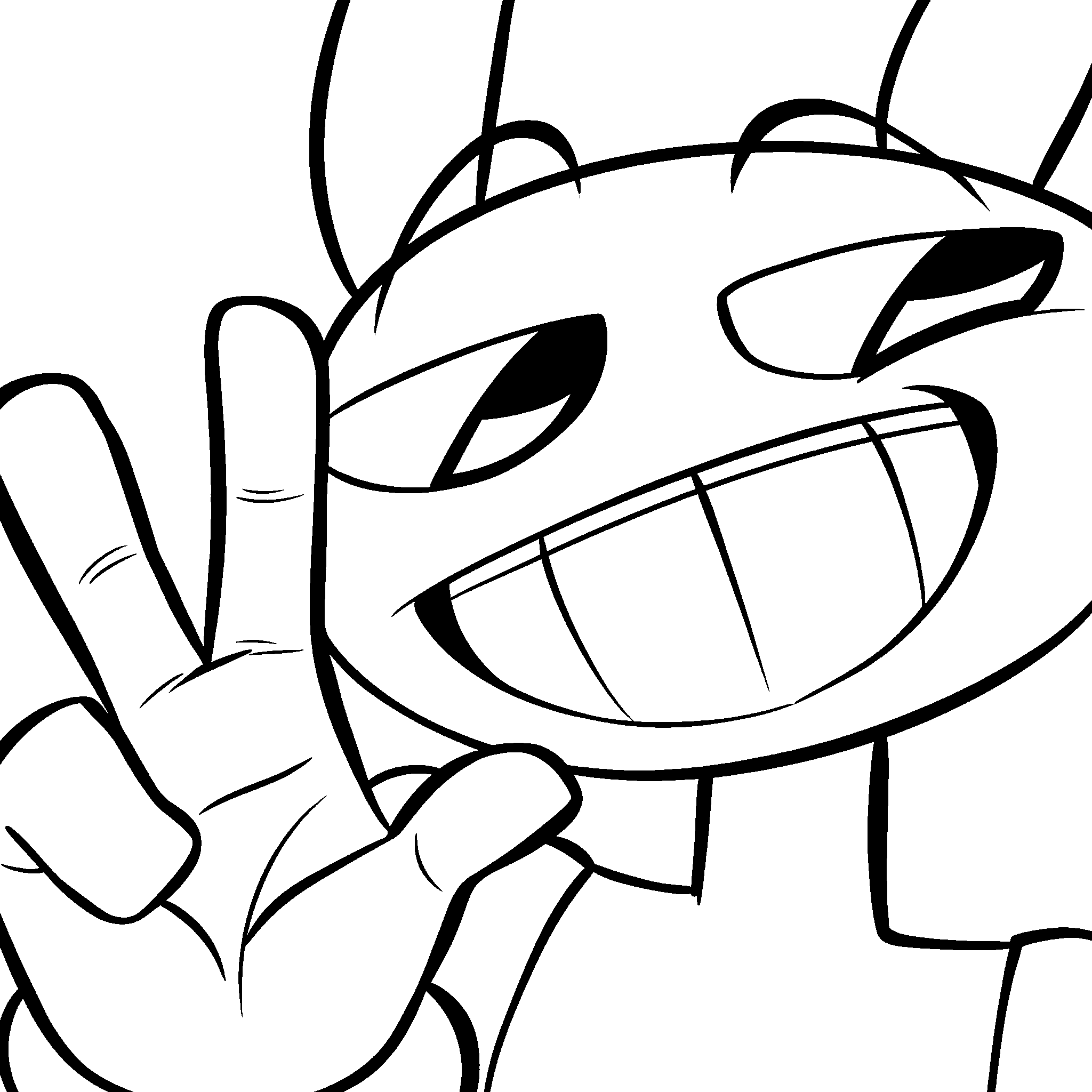 funny jax peace sign selfie the amazing digital circus line art