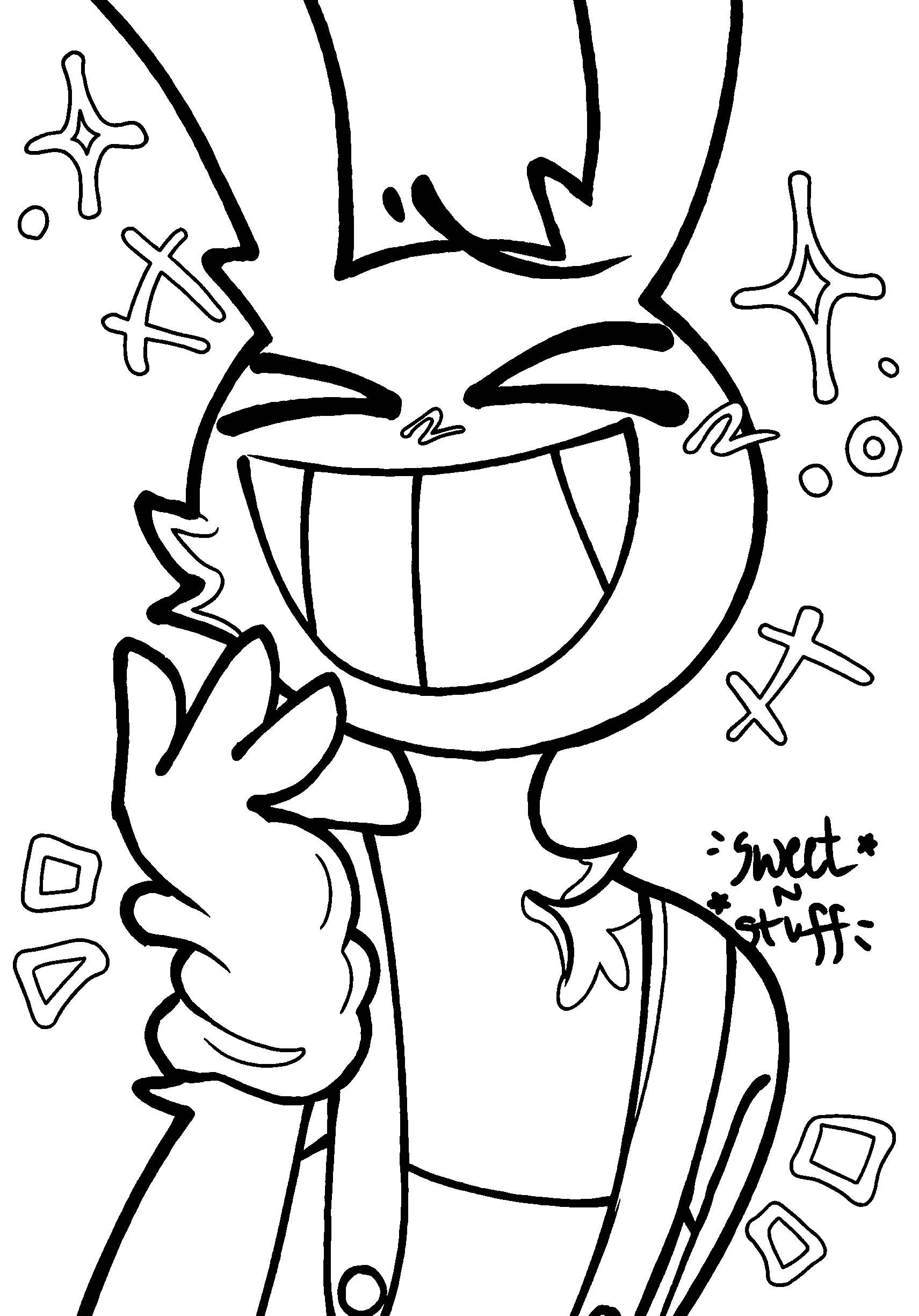 happy laughing jax sweet n stuff tadc the amazing digital circus line art