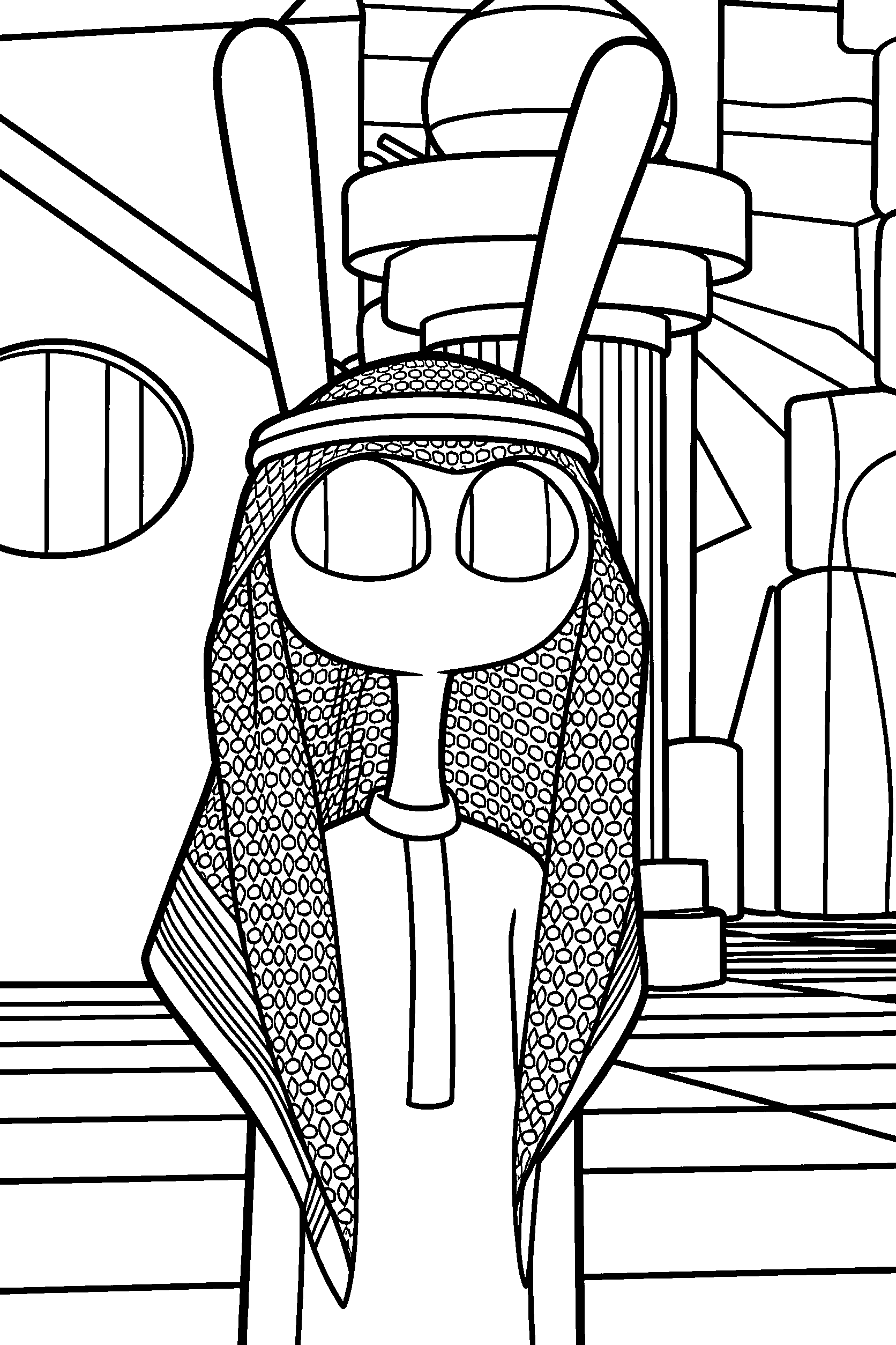 jax in traditional keffiyeh and thobe the amazing digital circus line art