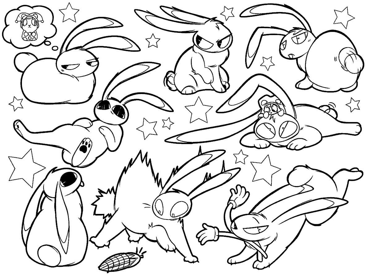 jax poses sticker sheet tadc the amazing digital circus line art