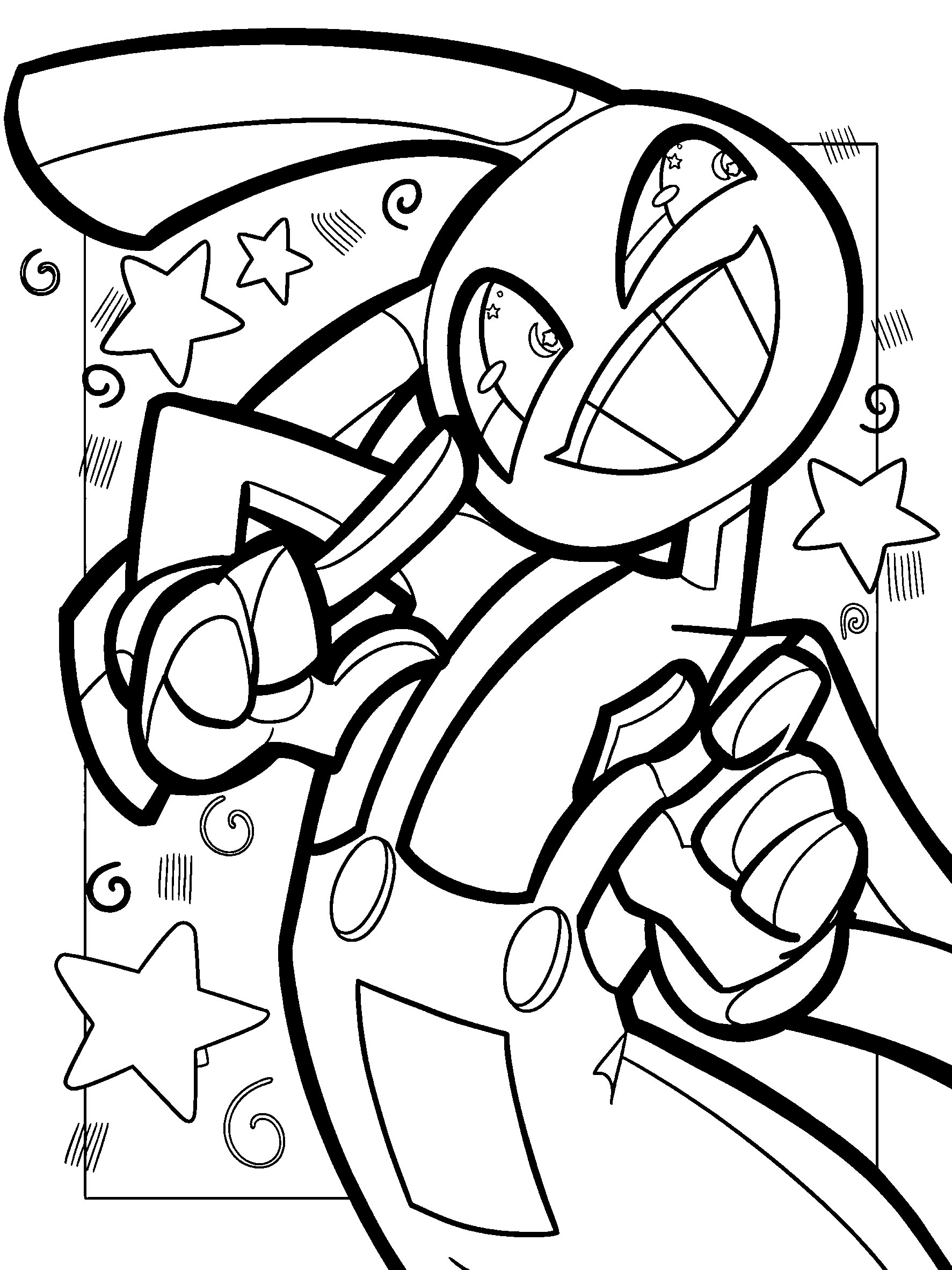 jax sparkle eyes and stars the amazing digital circus line art