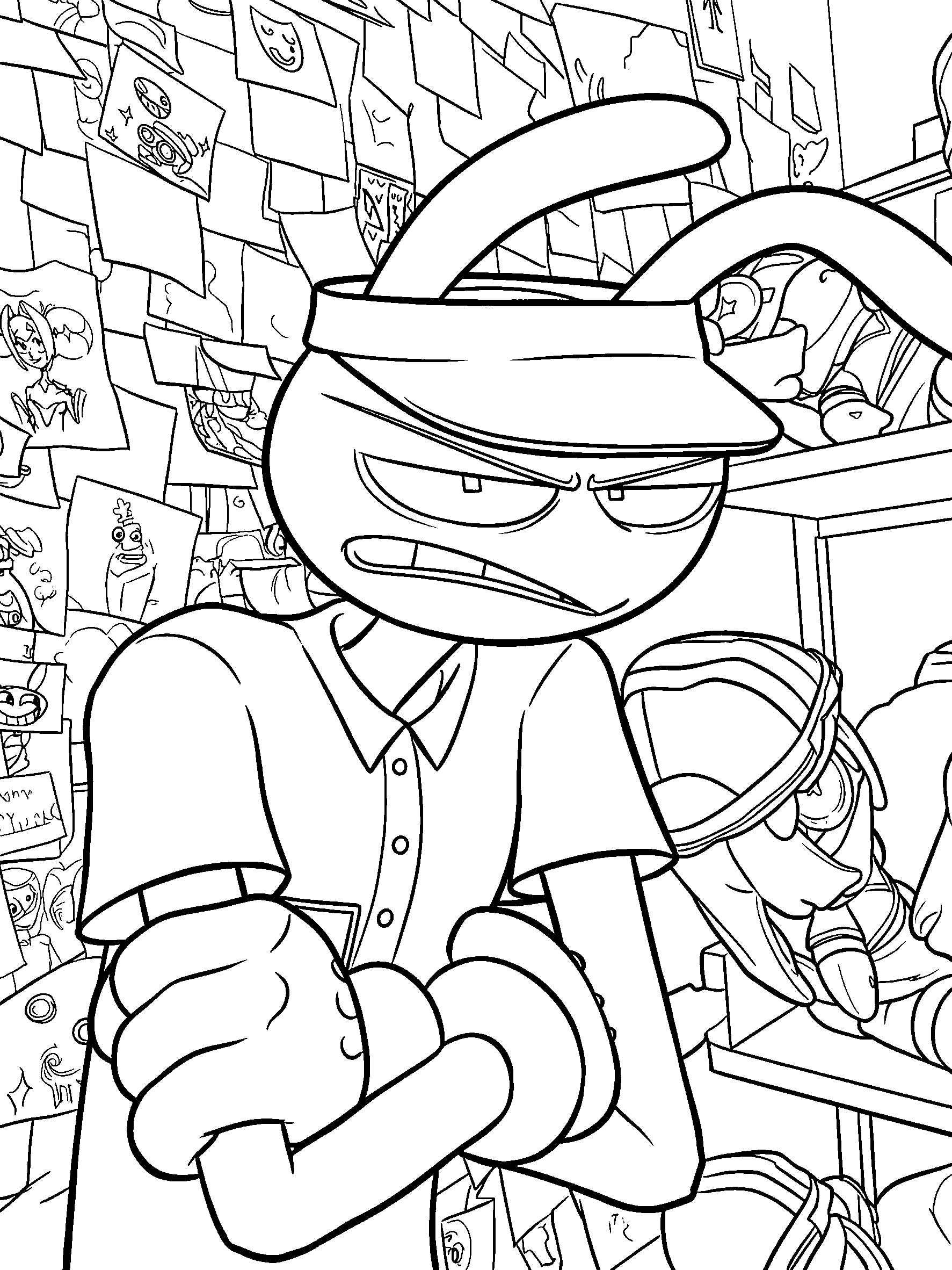 jax working fast food restaurant uniform tadc the amazing digital circus line art for kids and adults