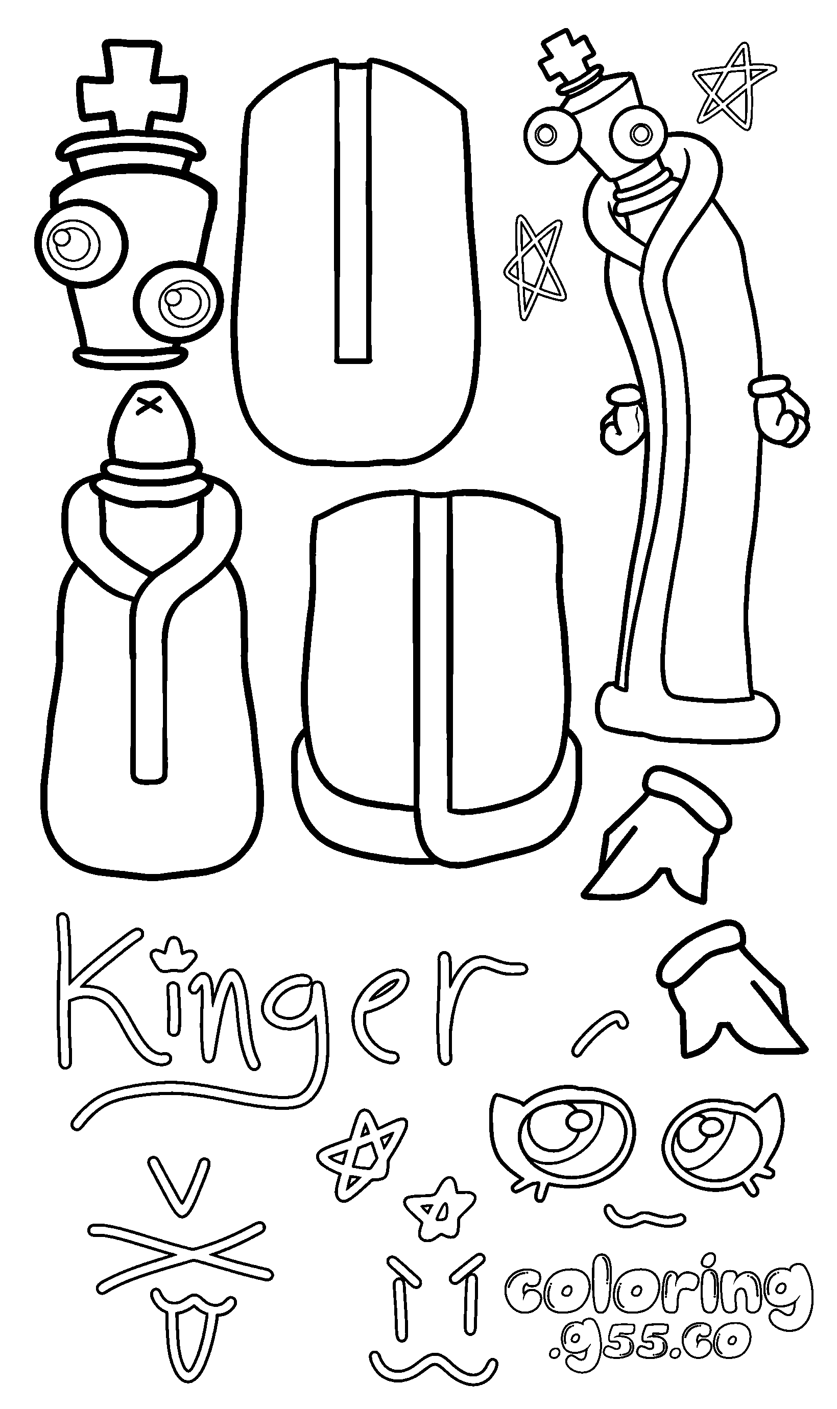 kinger chess piece outfit set for kids tadc the amazing digital circus line art