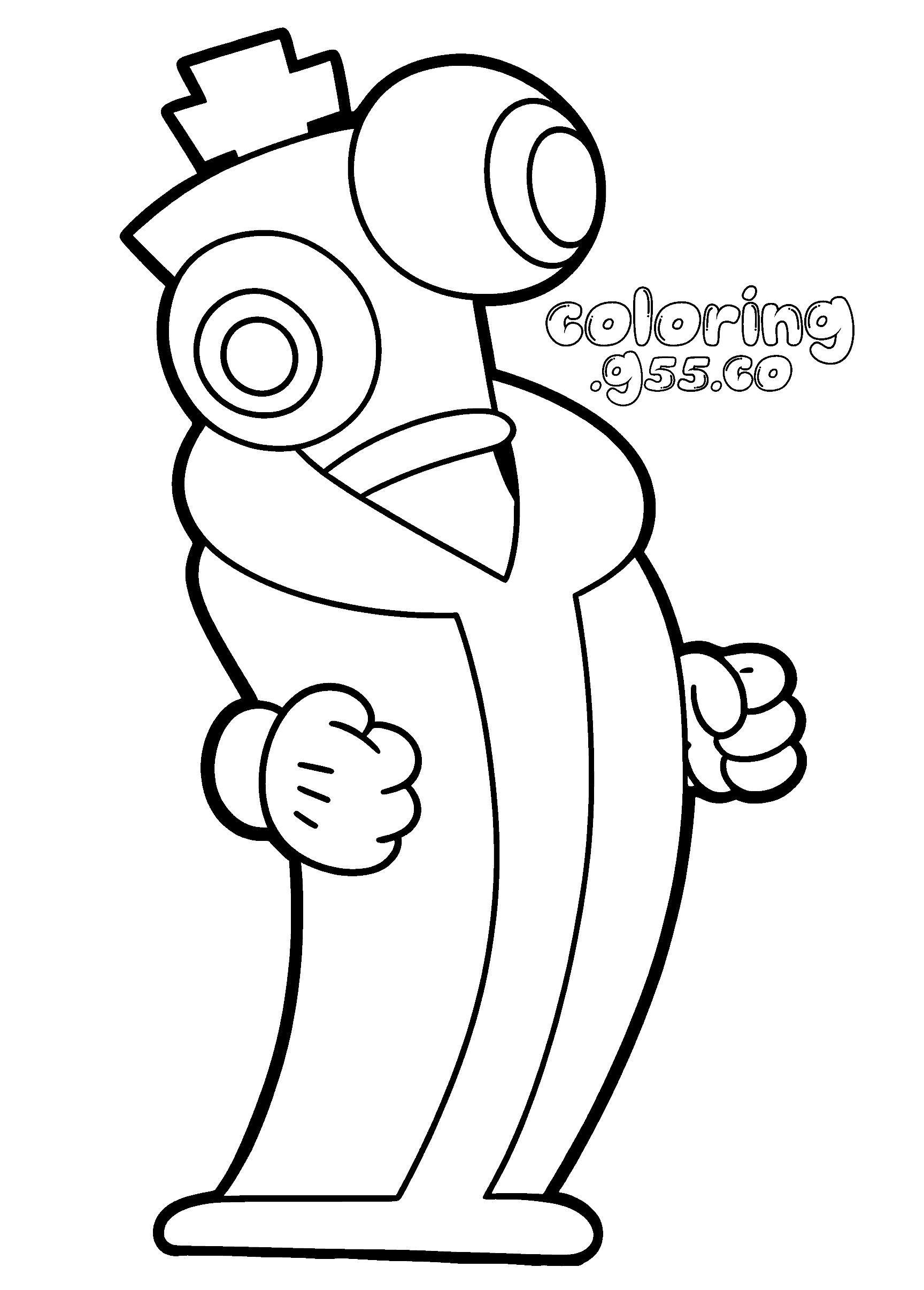 kinger surprised pose for kids tadc the amazing digital circus line art