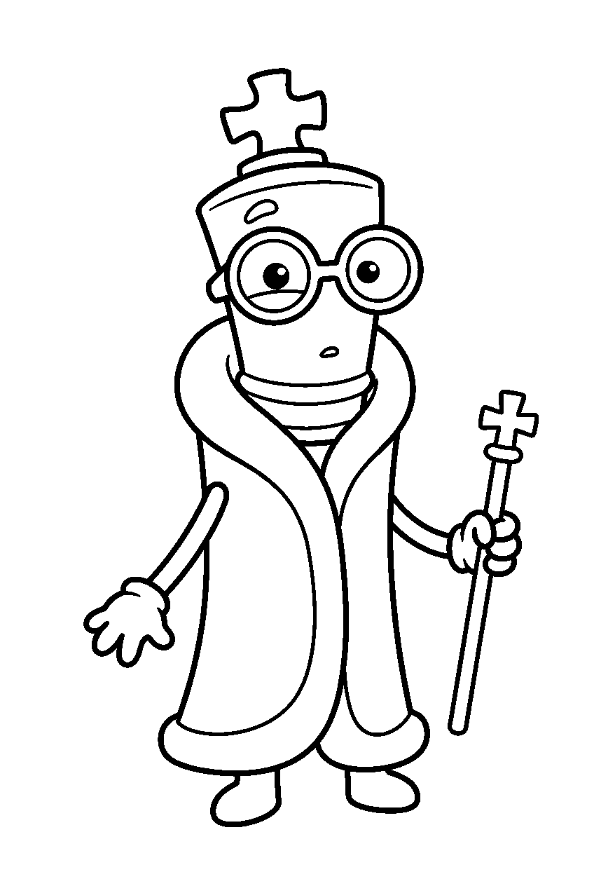 kinger from the amazing digital circus in adventure zone line art
