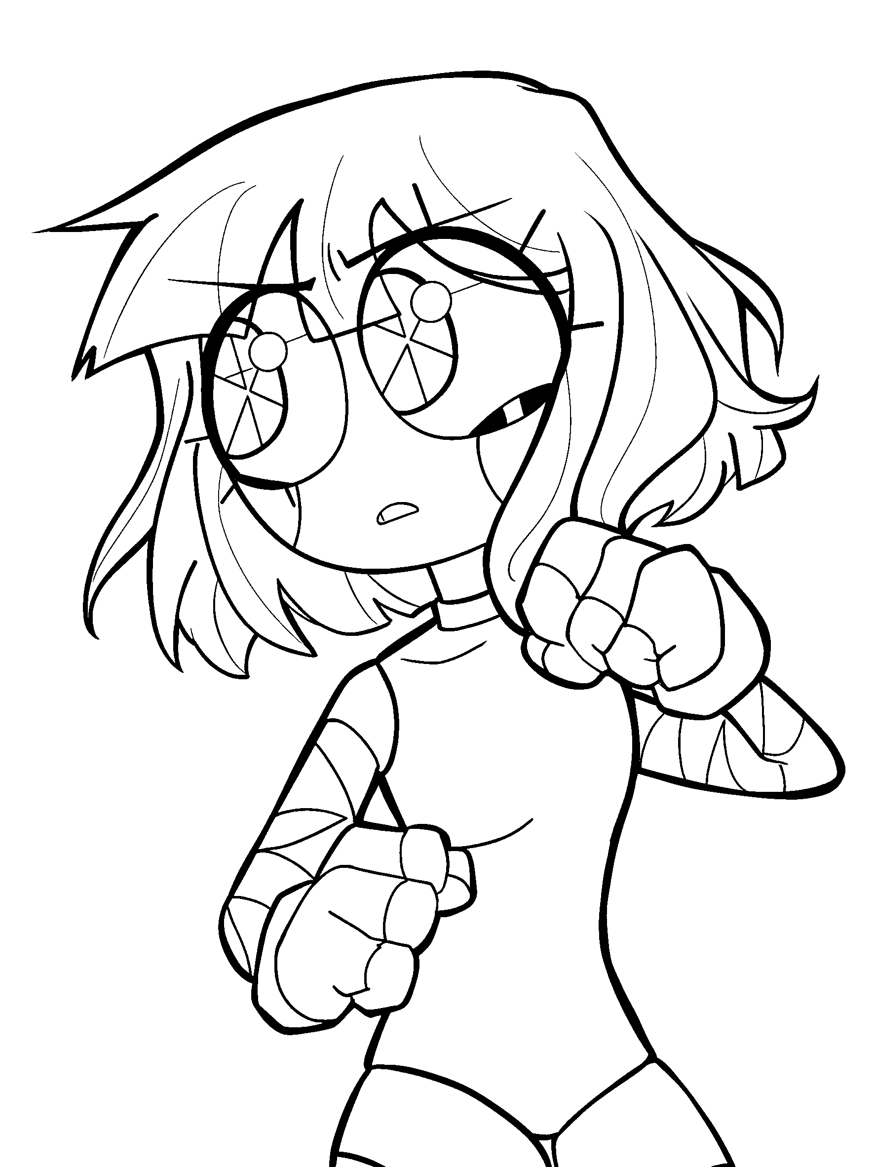 boxing fighter pomni the amazing digital circus line art