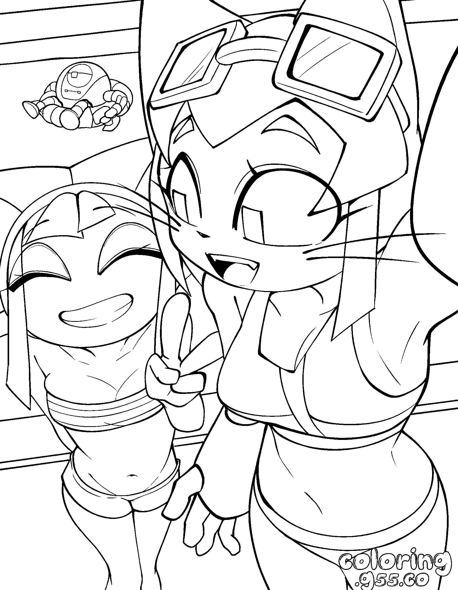 pomni and kit gameverse selfie for kids tadc the amazing digital circus line art