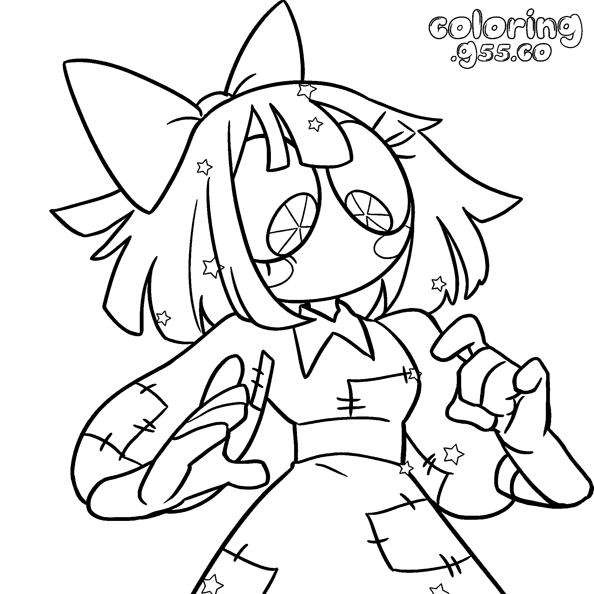 tadc pomni as ragatha crossover line art
